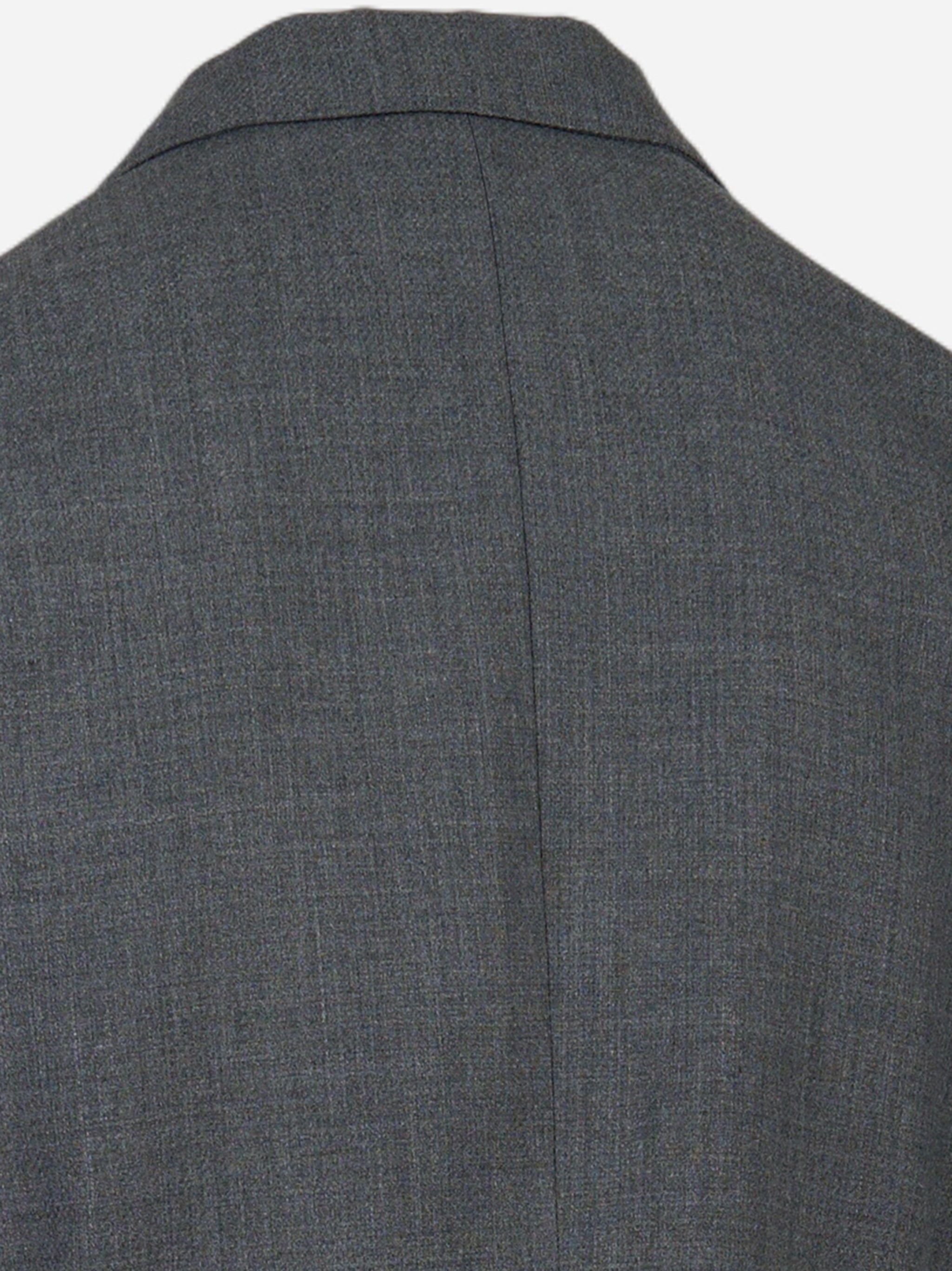 Blazer in lana con tasche a toppa Grigio