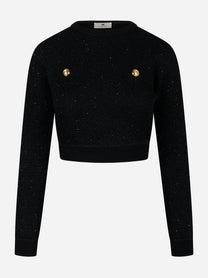Maglia tricot girocollo Nero