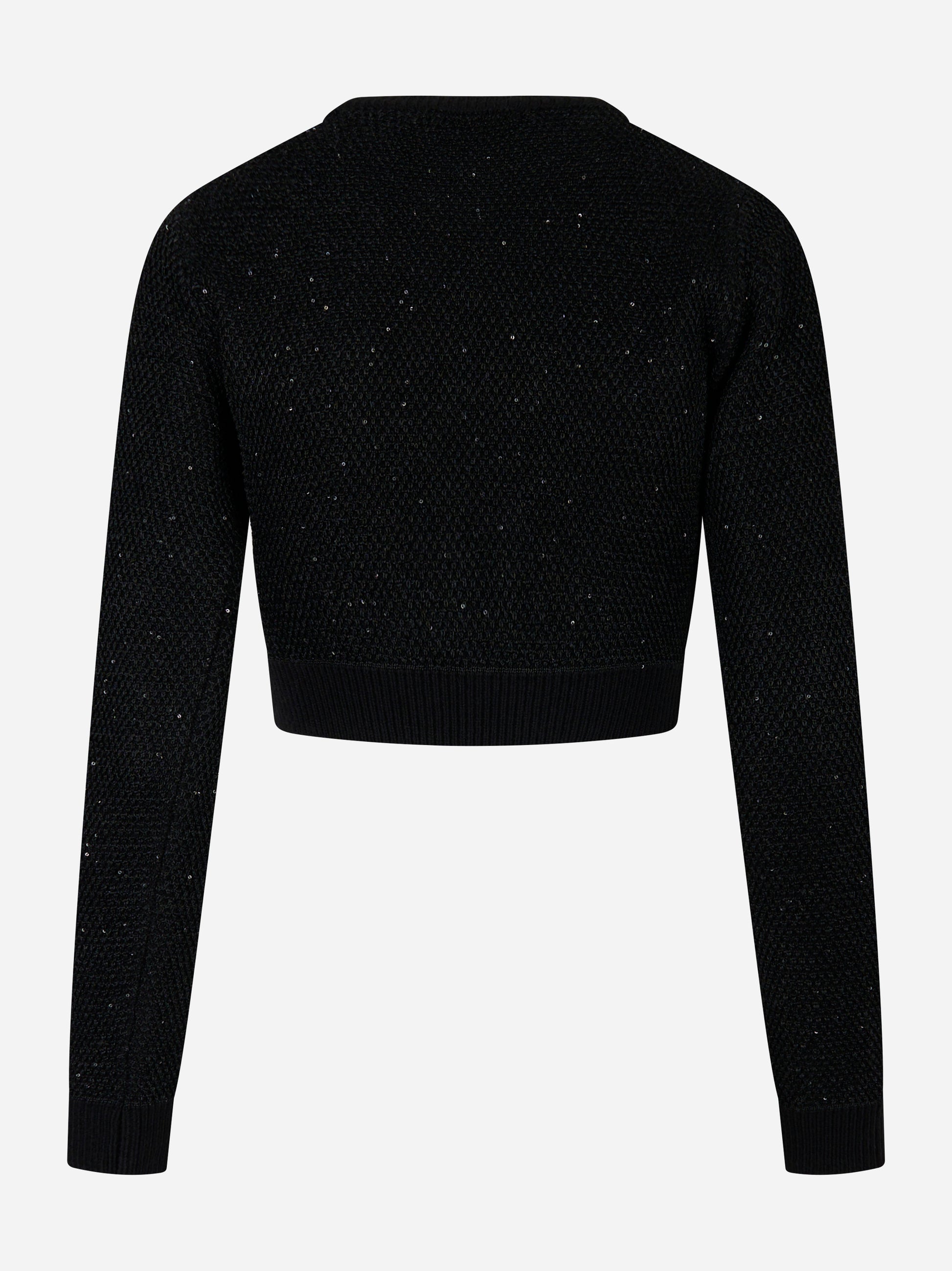 Maglia tricot girocollo Nero