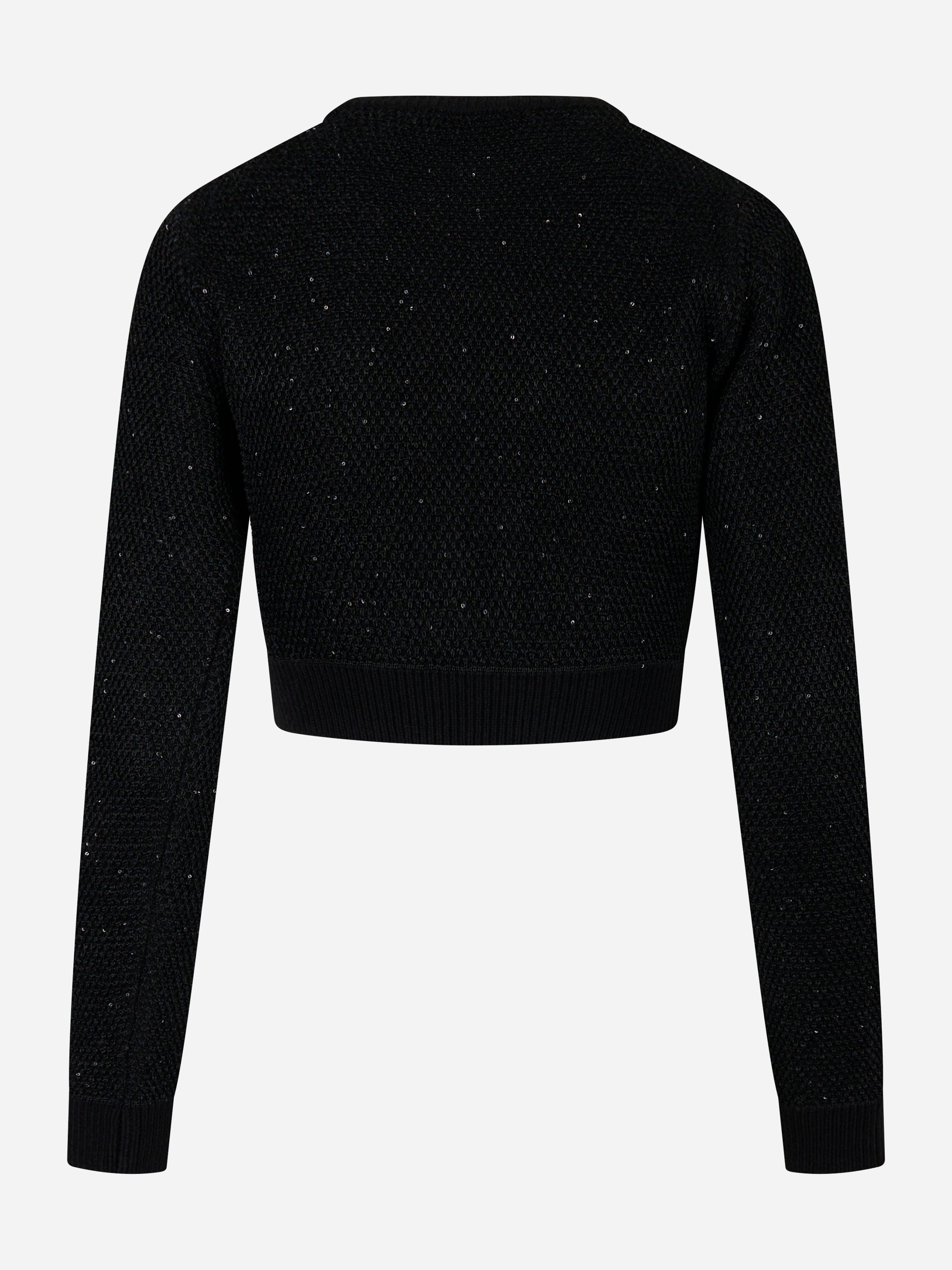 Maglia tricot girocollo Nero