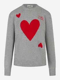 Maglia New Queen Lucky in Love Grigio
