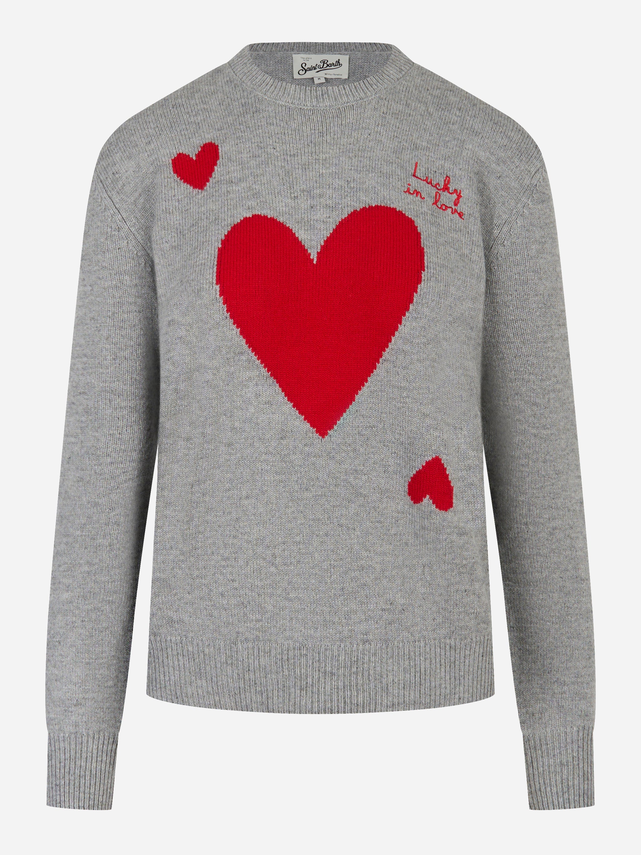 Maglia New Queen Lucky in Love Grigio