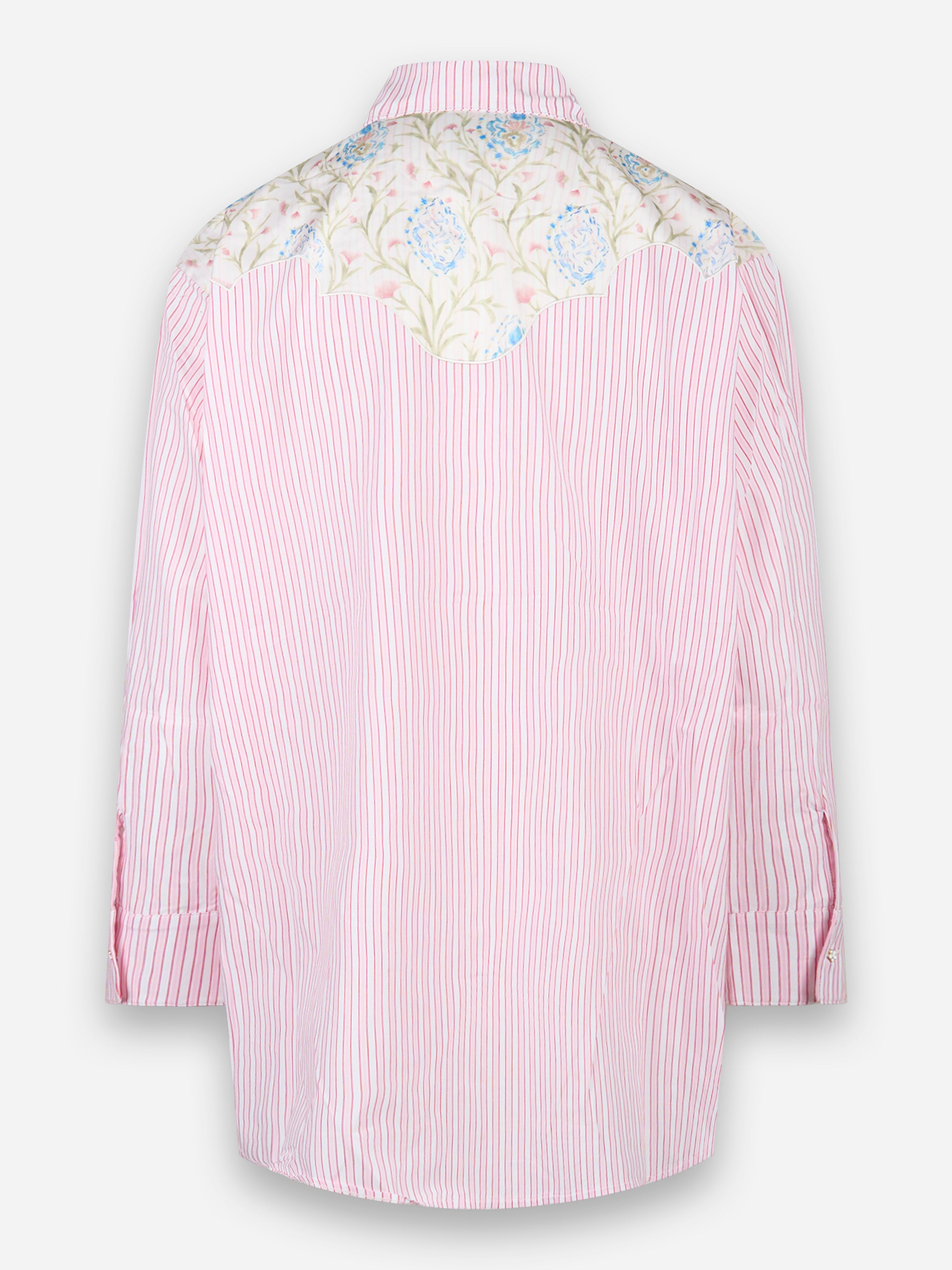 Camicia maniche lunghe con applicazione Rosa