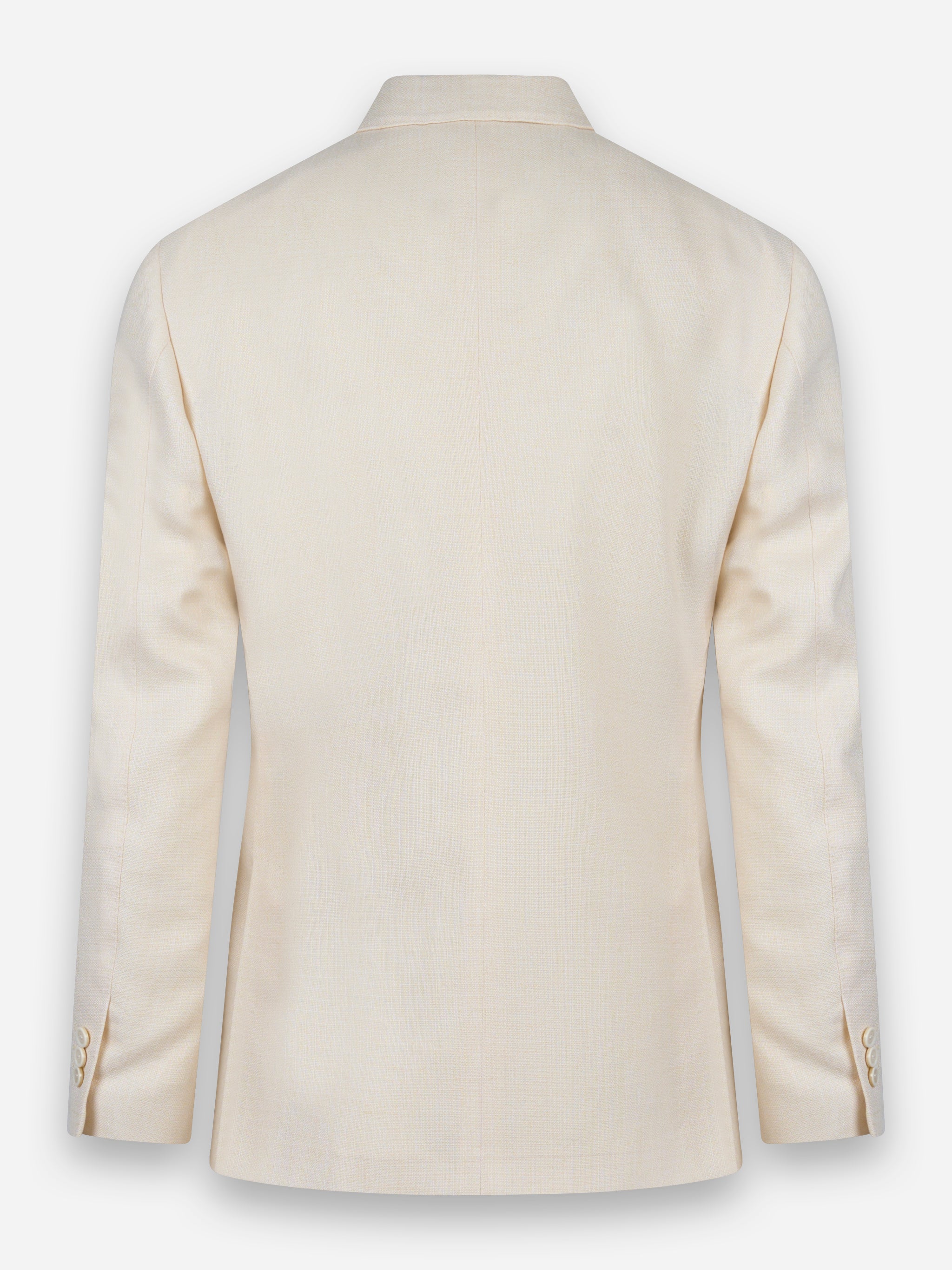 Blazer DOPPIOPETTO in cotone e lino con tasche a toppa Beige