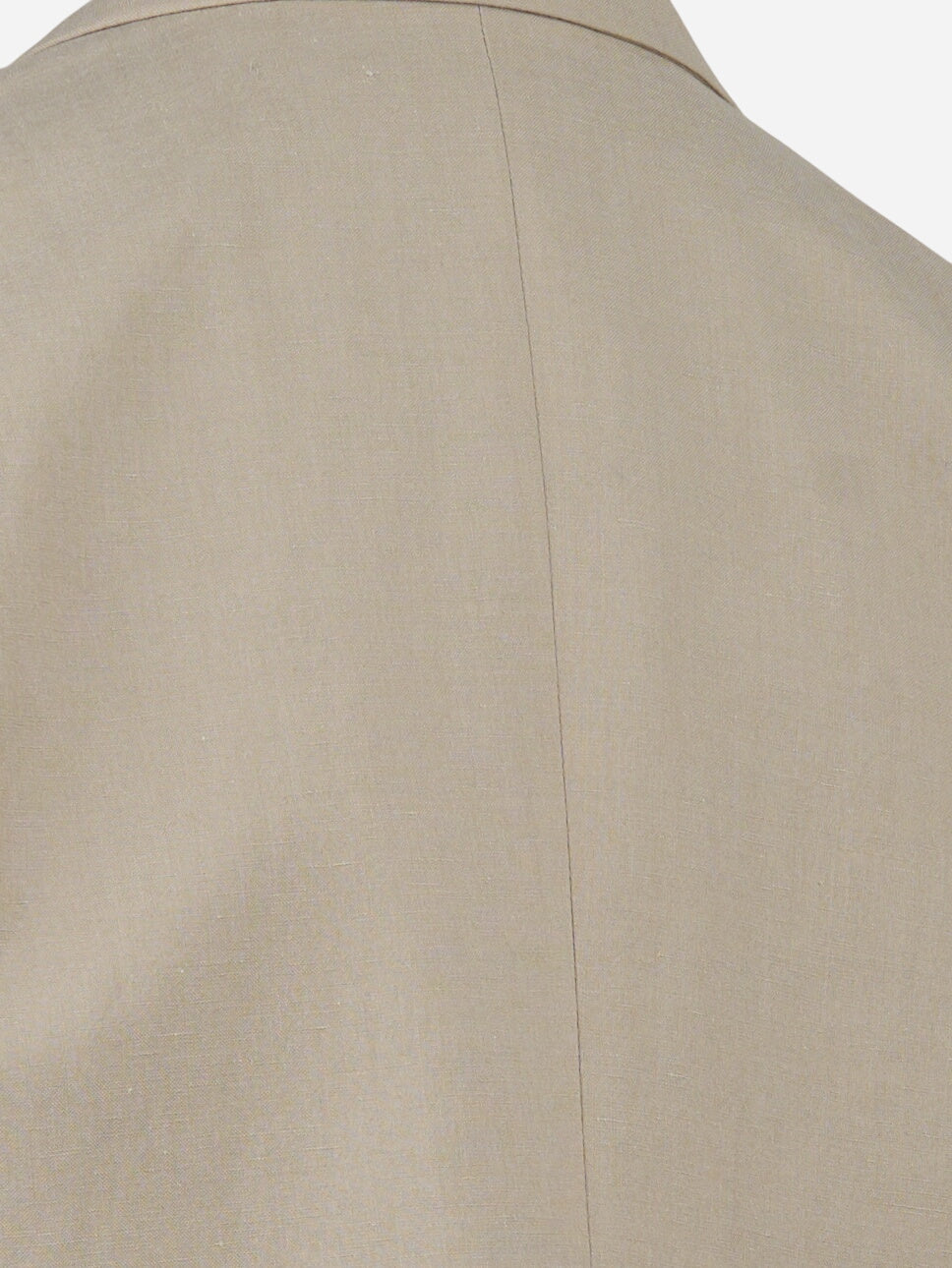 Blazer due bottoni in lana e lino Beige