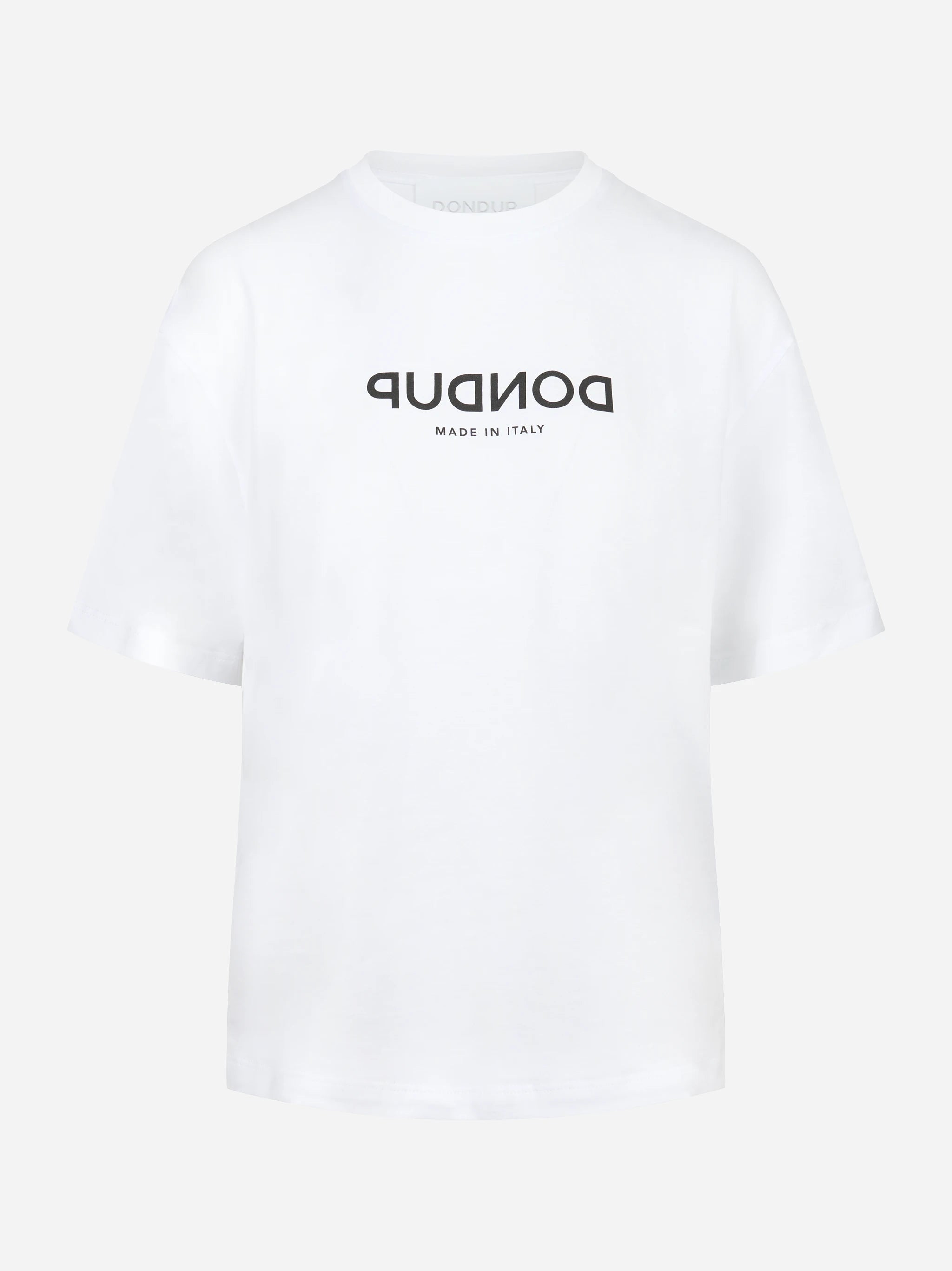 T-shirt girocollo con logo bianca