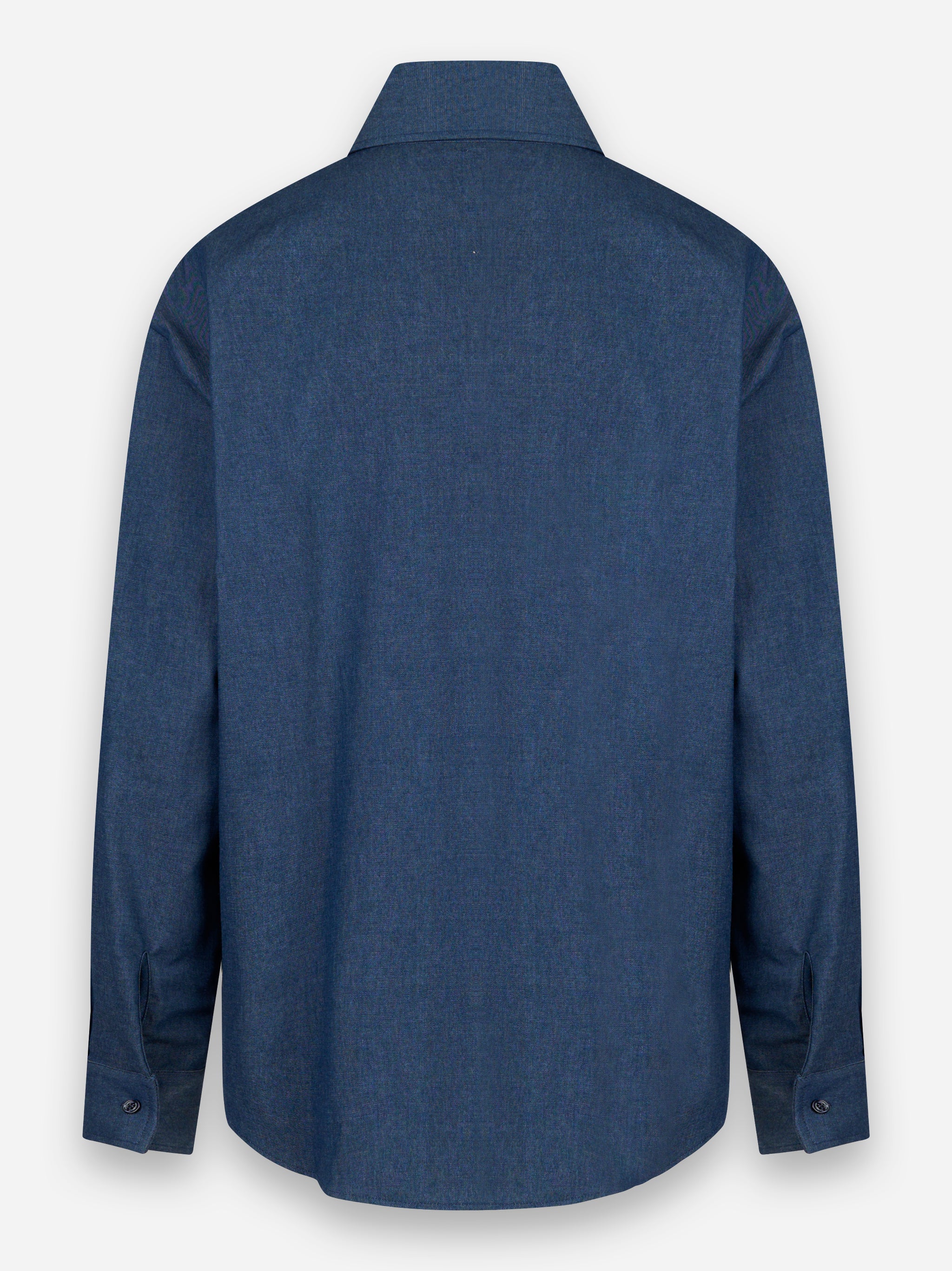 Camicia regular fit effetto denim Blu