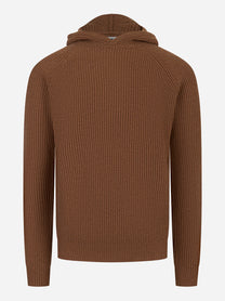 Maglia Malcolm con cappuccio in lana Marrone