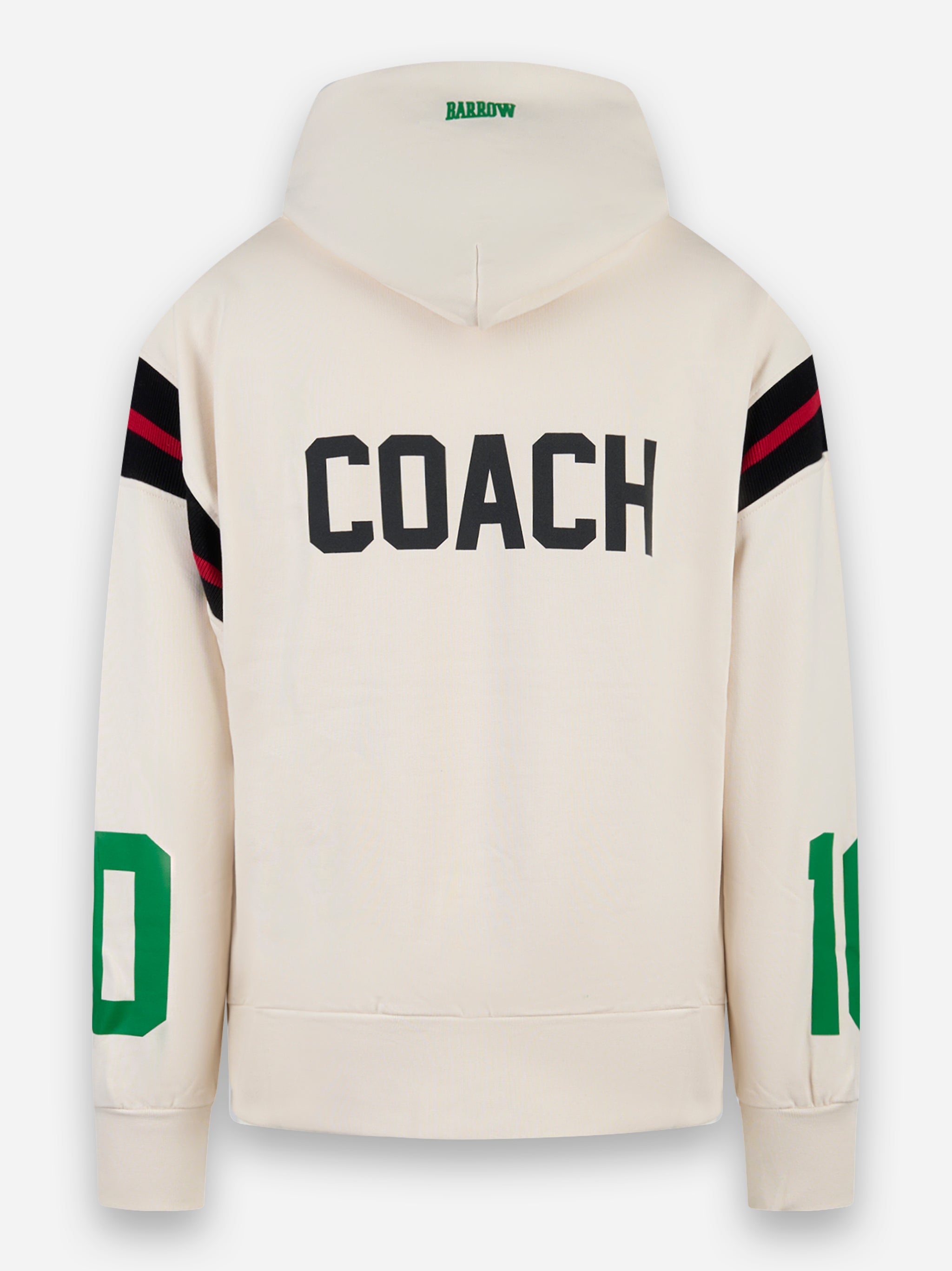 Hoodie con stampa logo Beige