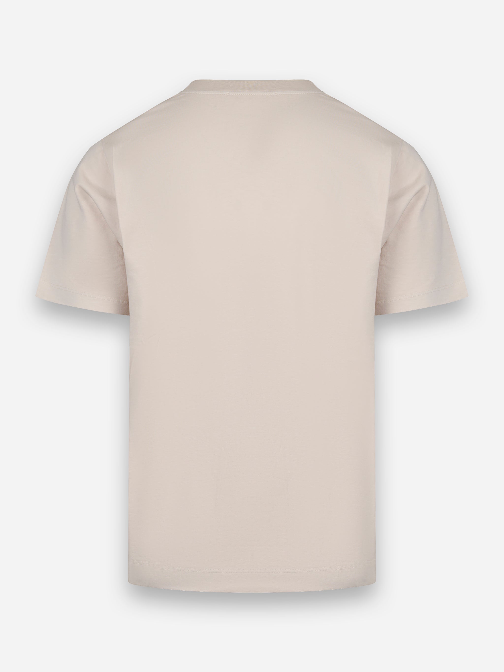 T-shirt girocollo slim Beige