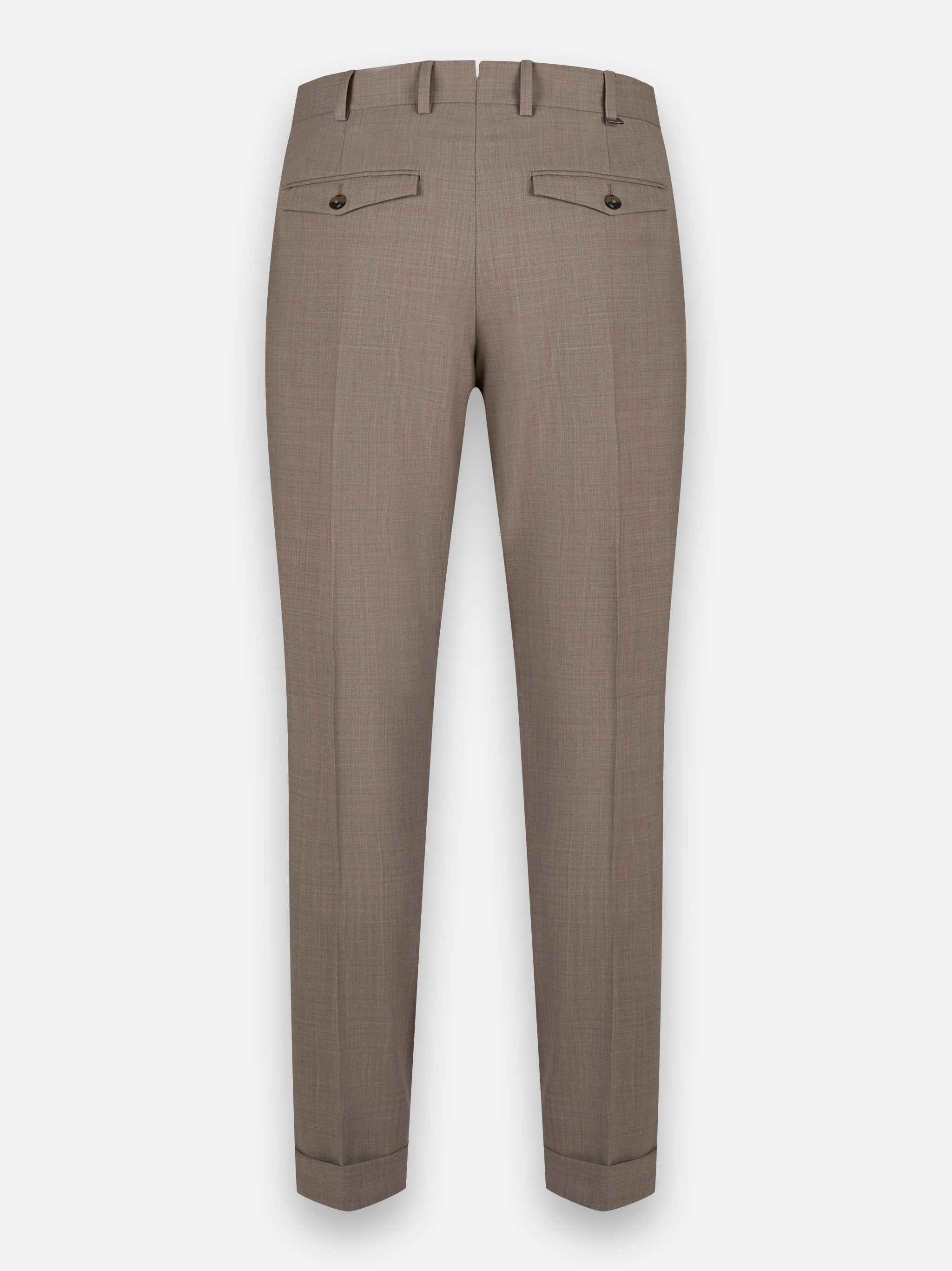 Pantalone con una pincet in lana stretch Rebel Beige