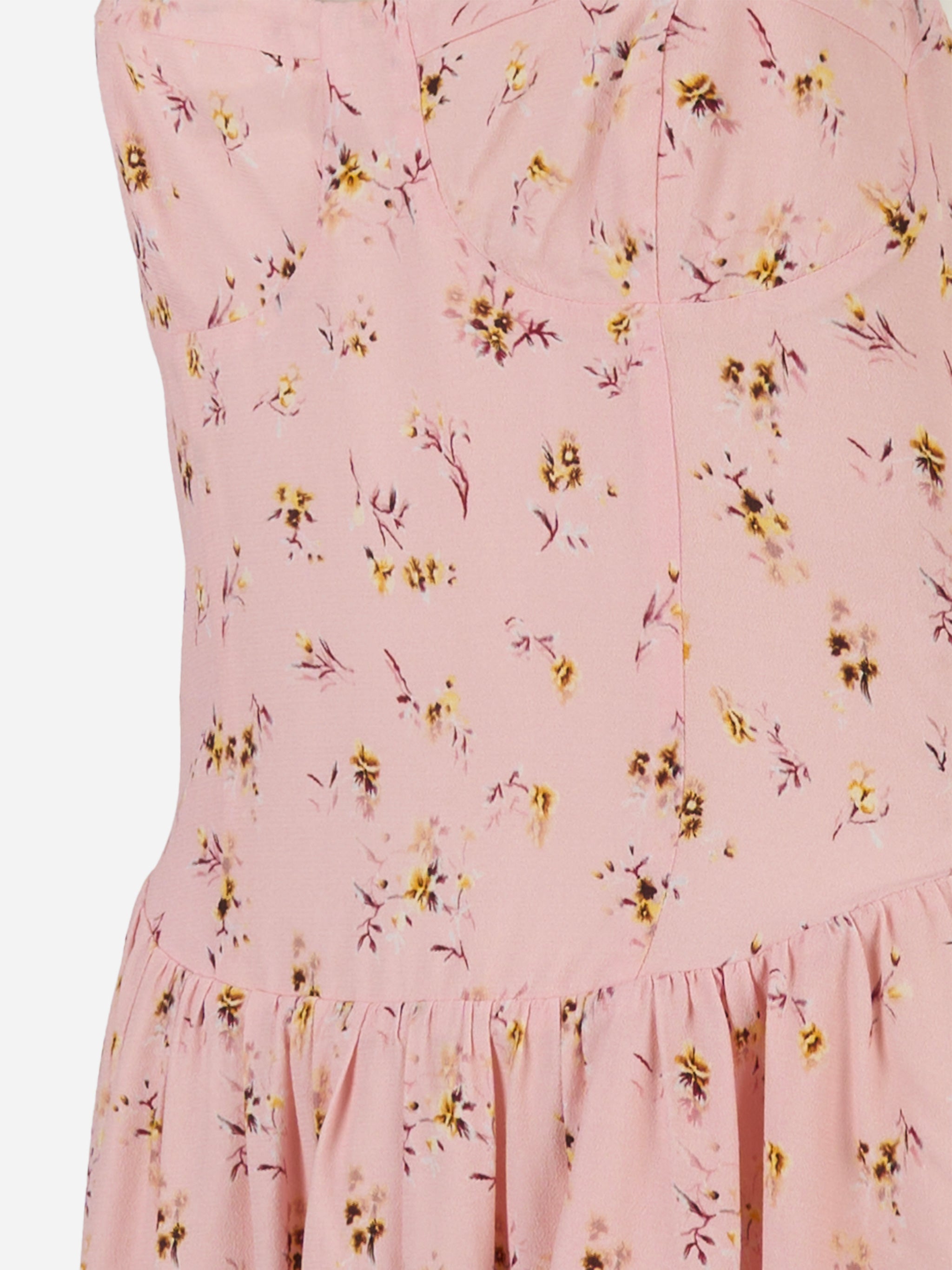 Abito Claire corto in crepe con scollo a cuore Rosa