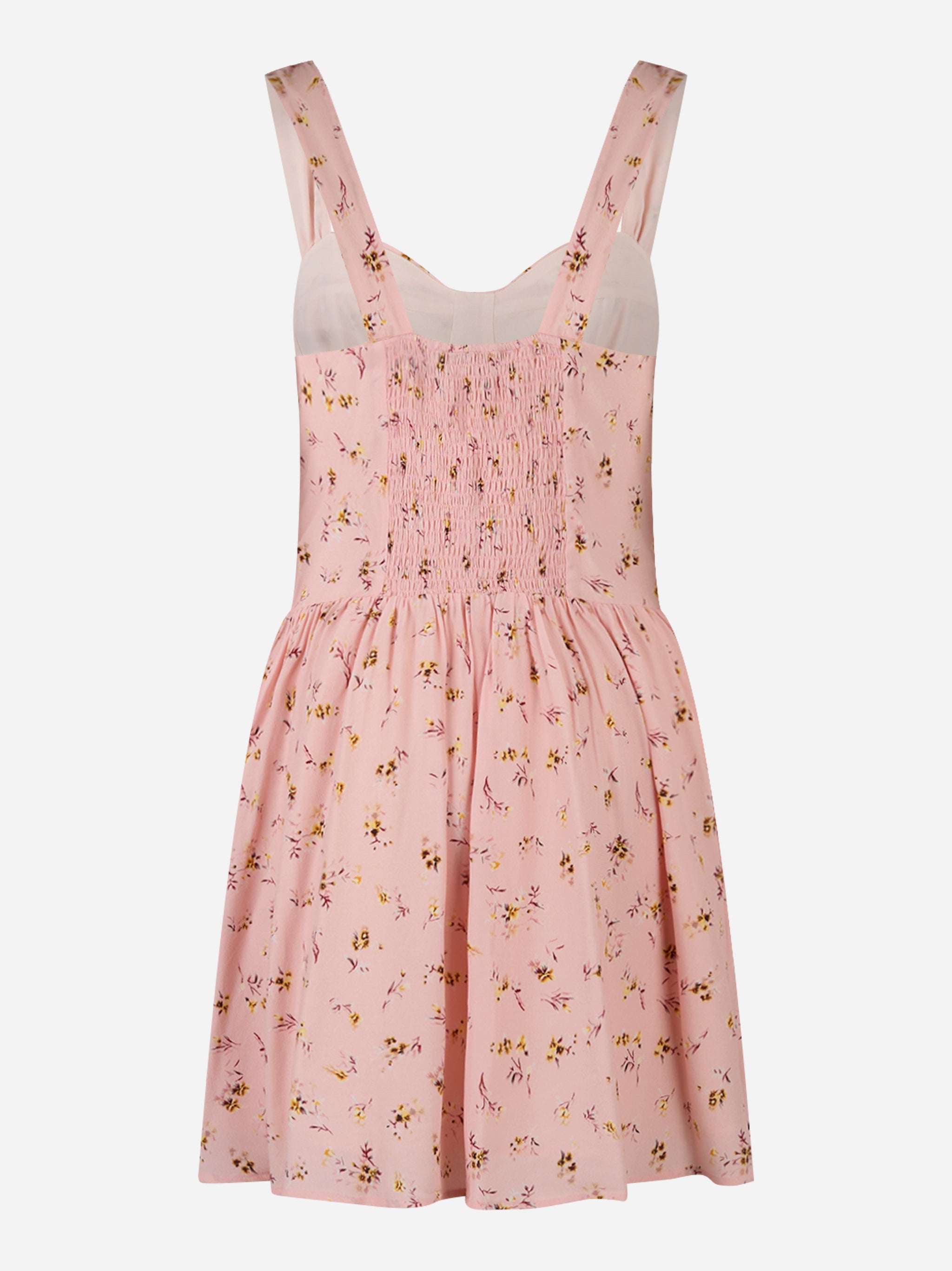 Abito Claire corto in crepe con scollo a cuore Rosa