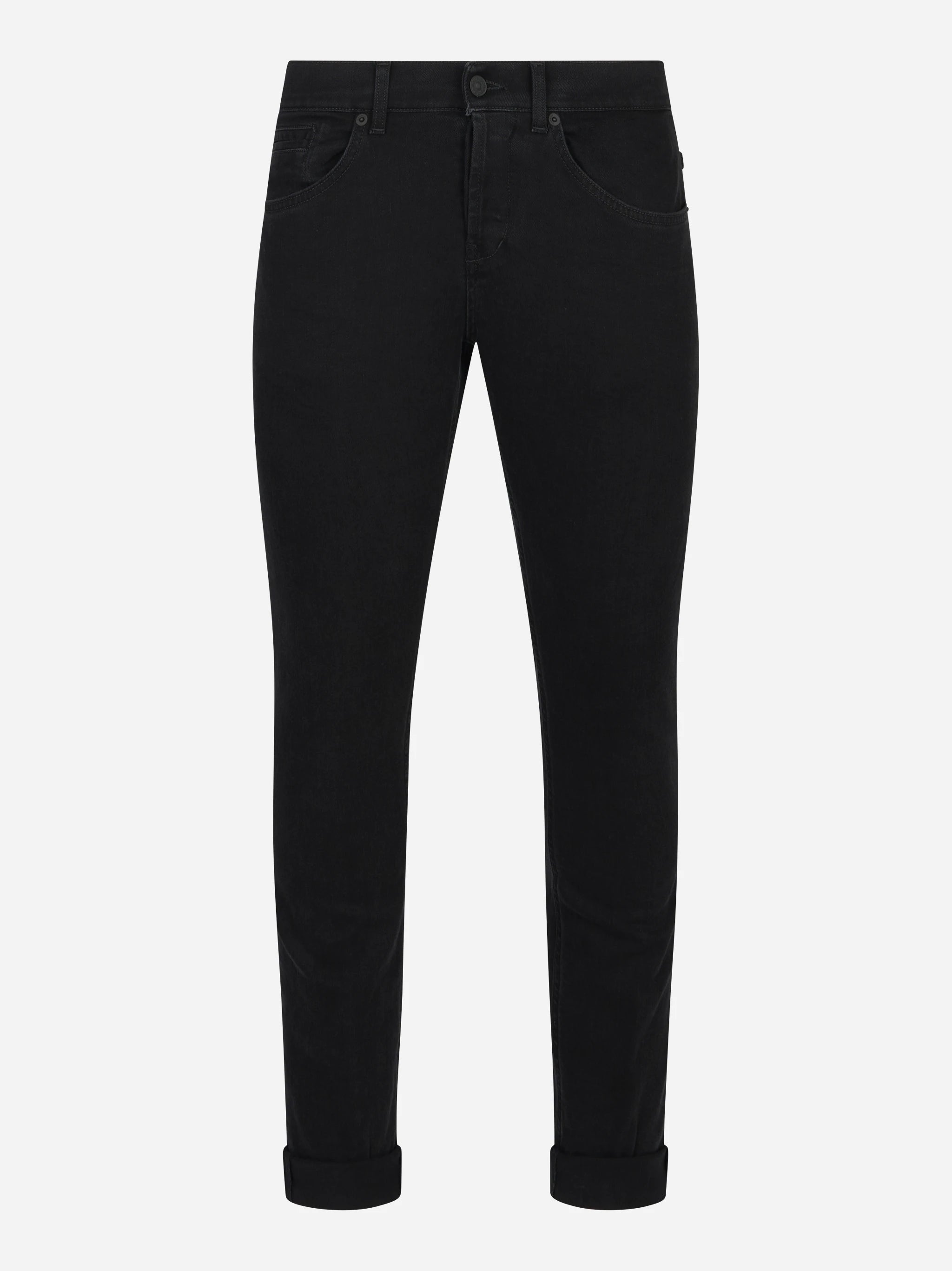 Jeans skinny fit George in denim stretch nero