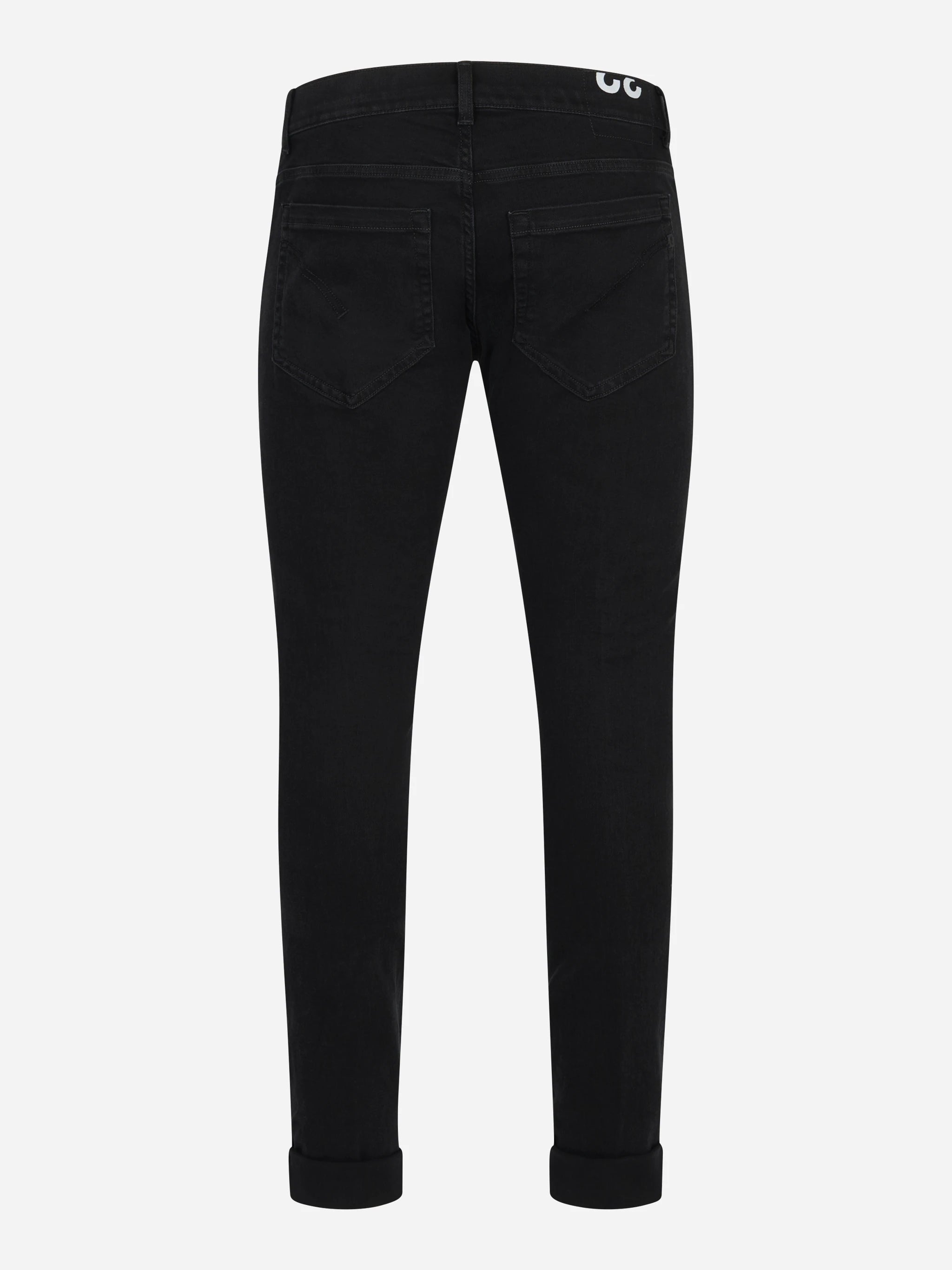 Jeans skinny fit George in denim stretch nero