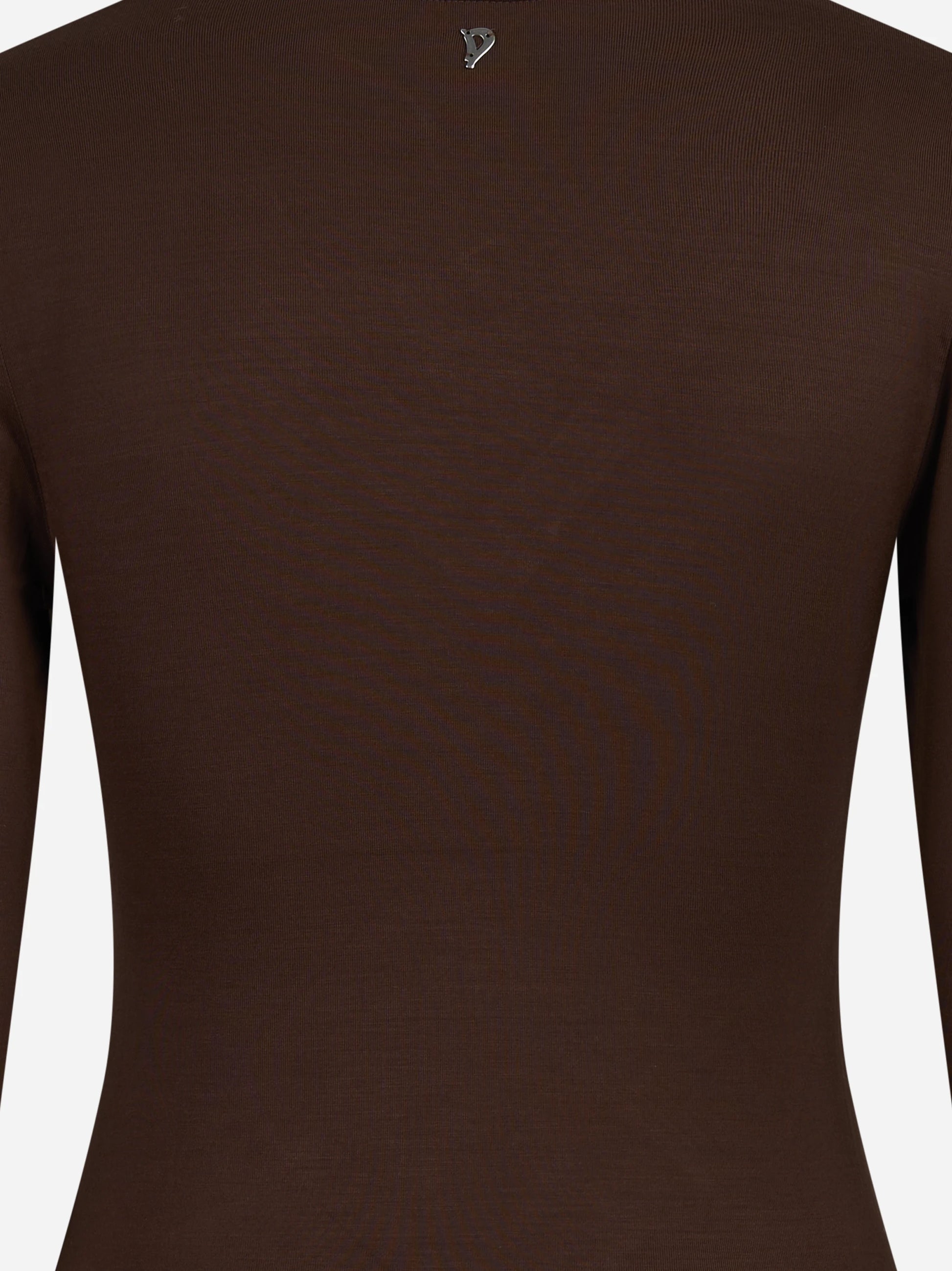 Maglia scollo a V slim-fit marrone