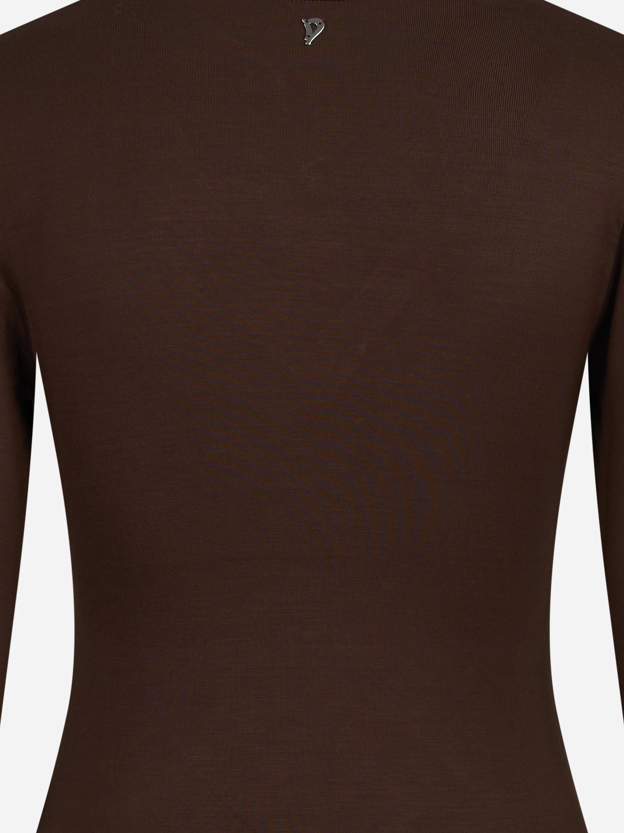 Maglia scollo a V slim-fit marrone