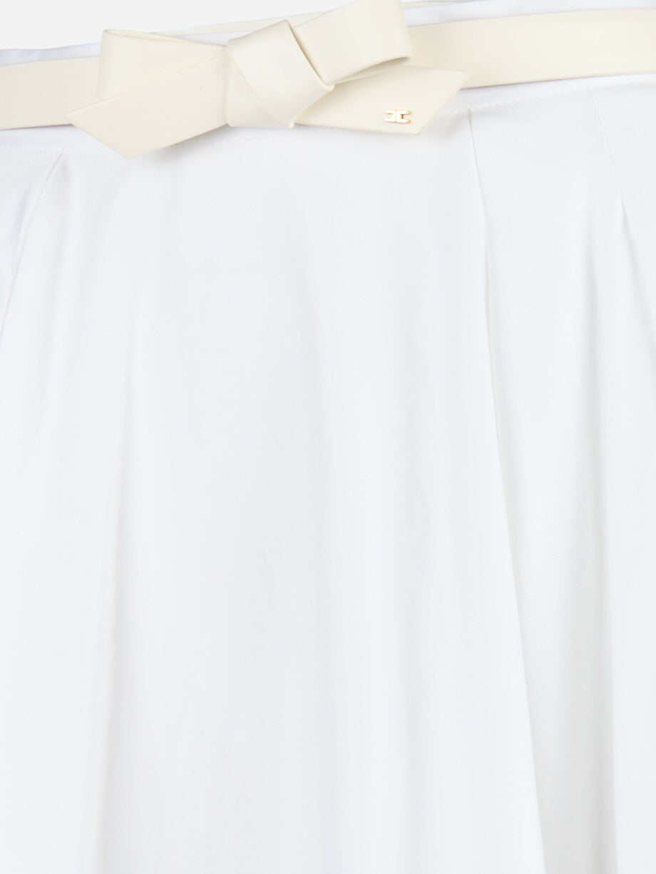Gonna con cintura Bianco