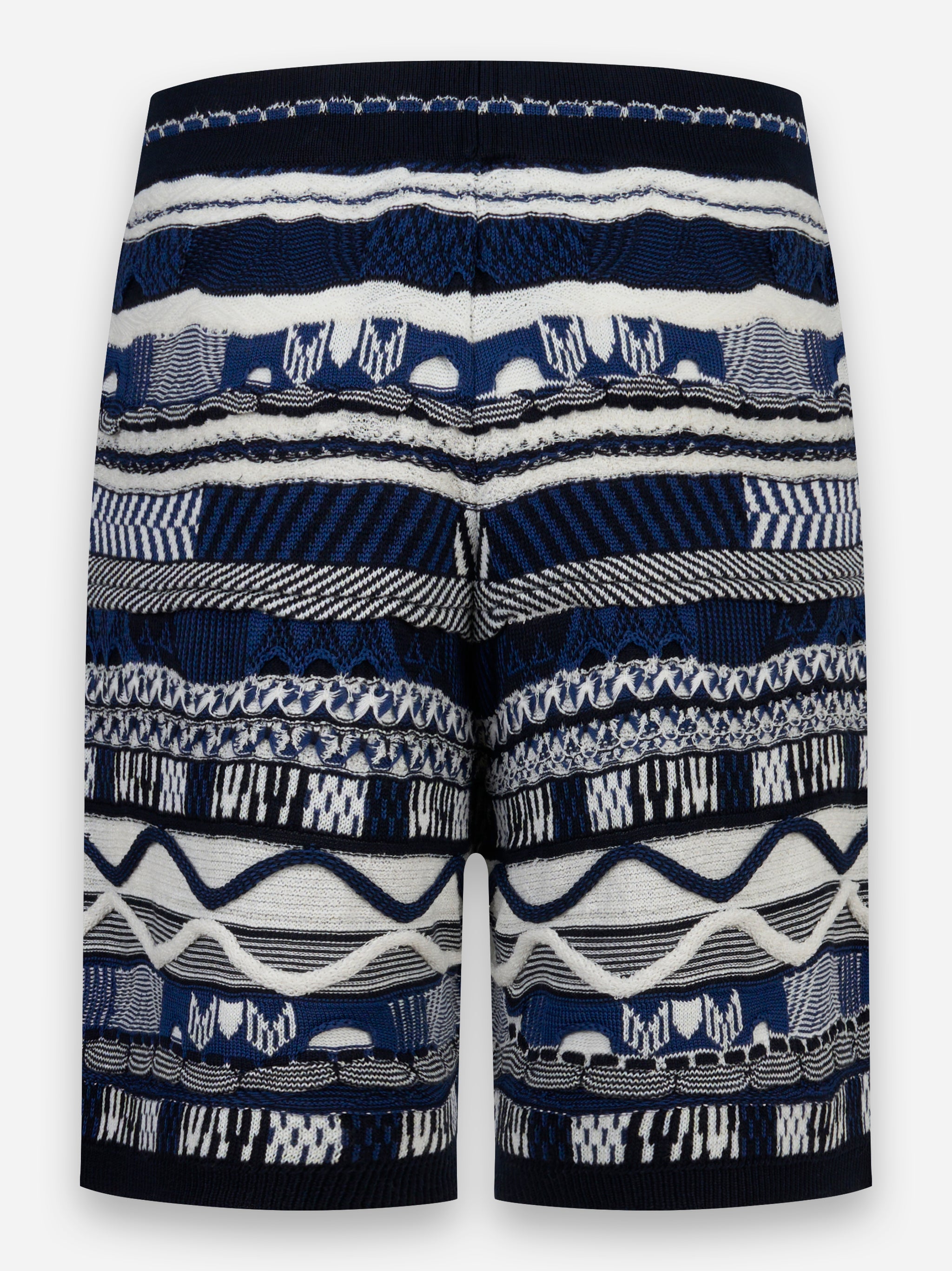 Shorts con lavorazione jaquard Blu