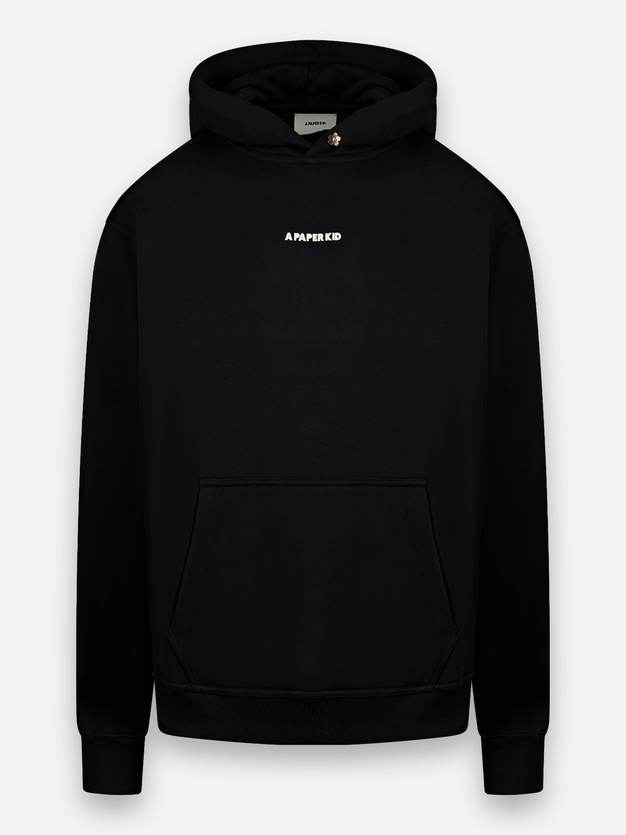Hoodie con stampa logo Nero