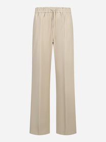 Pantalone jogger Marisol in viscosa beige
