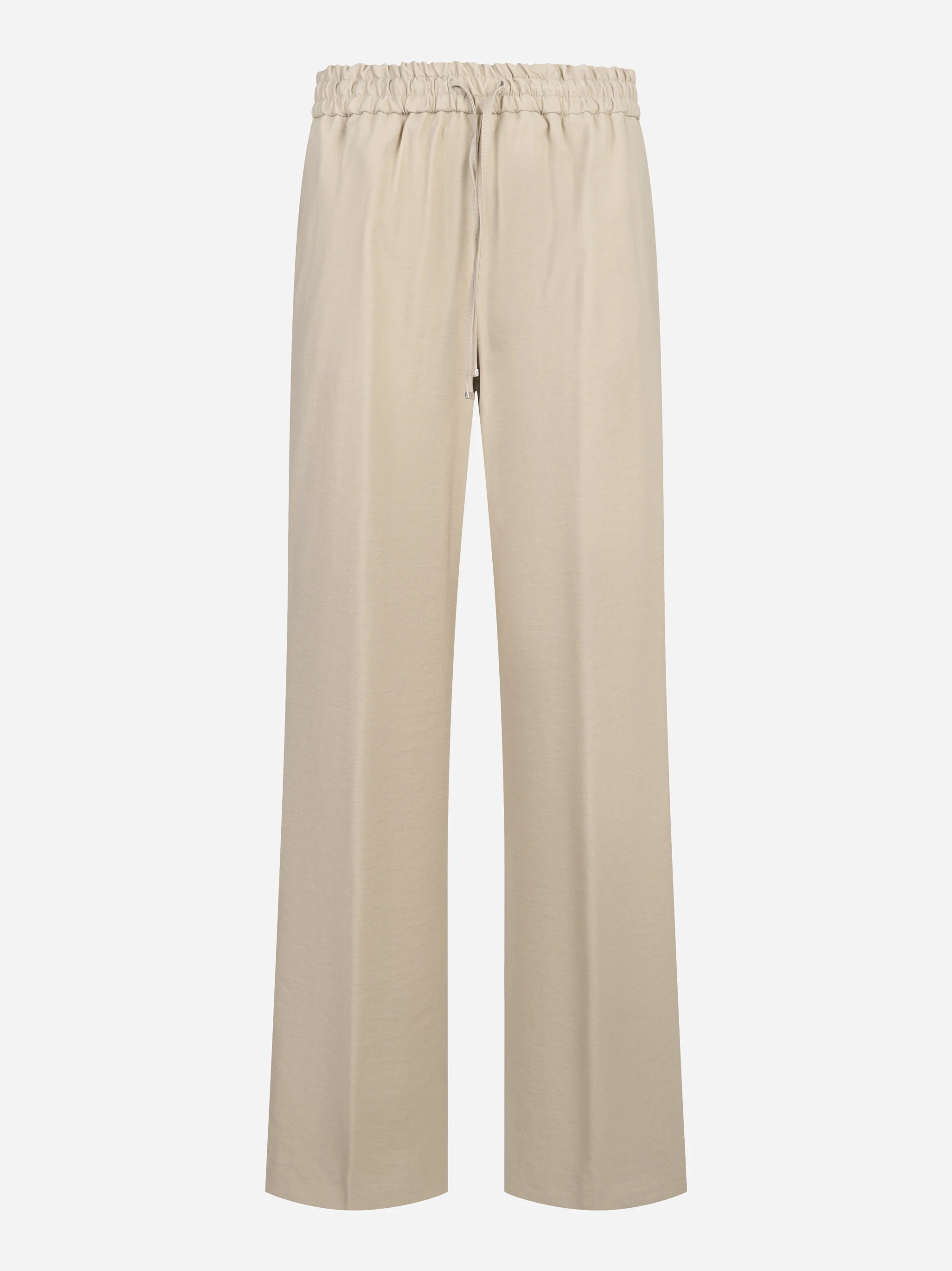 Pantalone jogger Marisol in viscosa beige