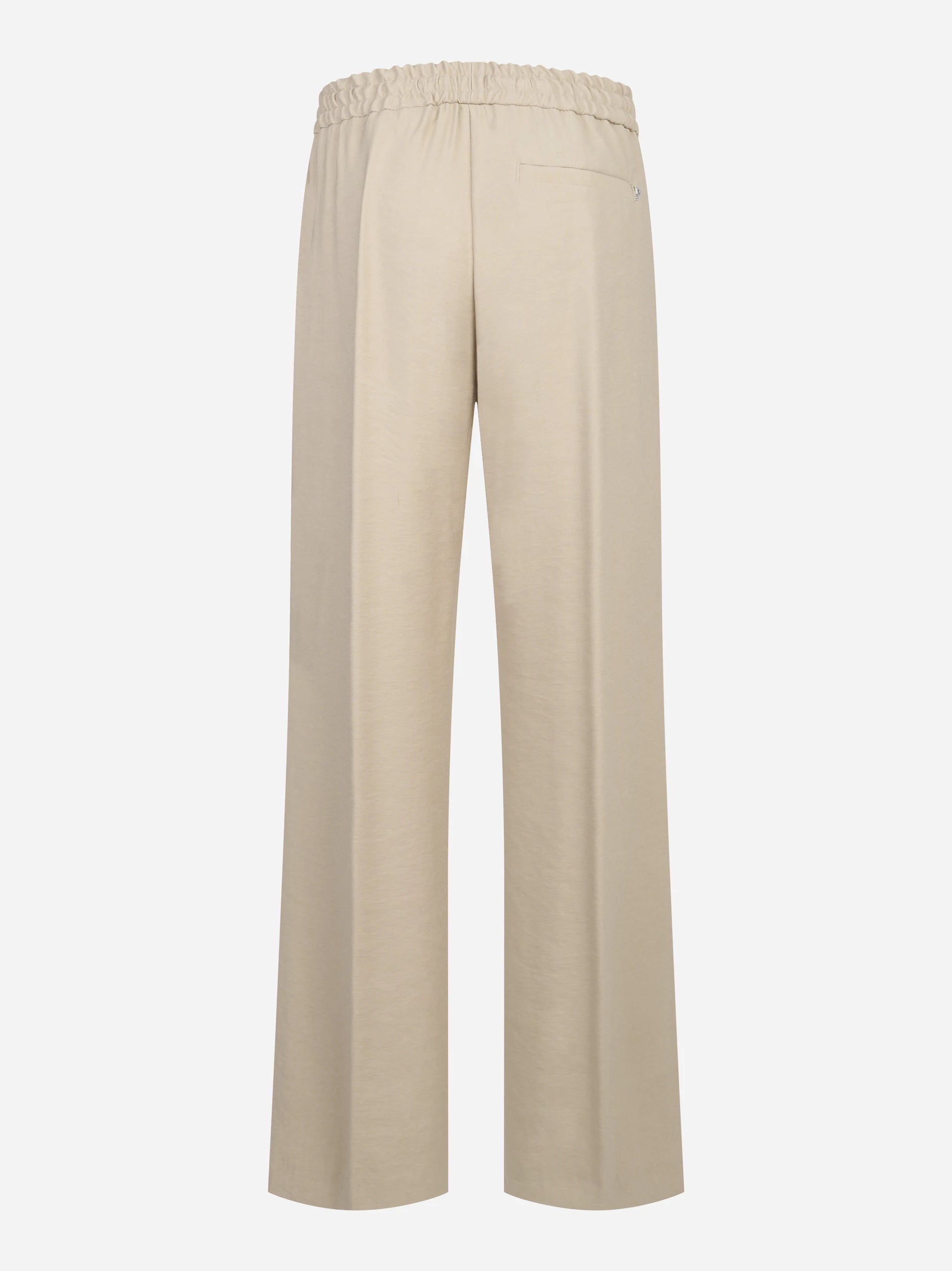 Pantalone jogger Marisol in viscosa beige