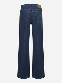 Jeans Jacklyn wide leg in denim fisso
