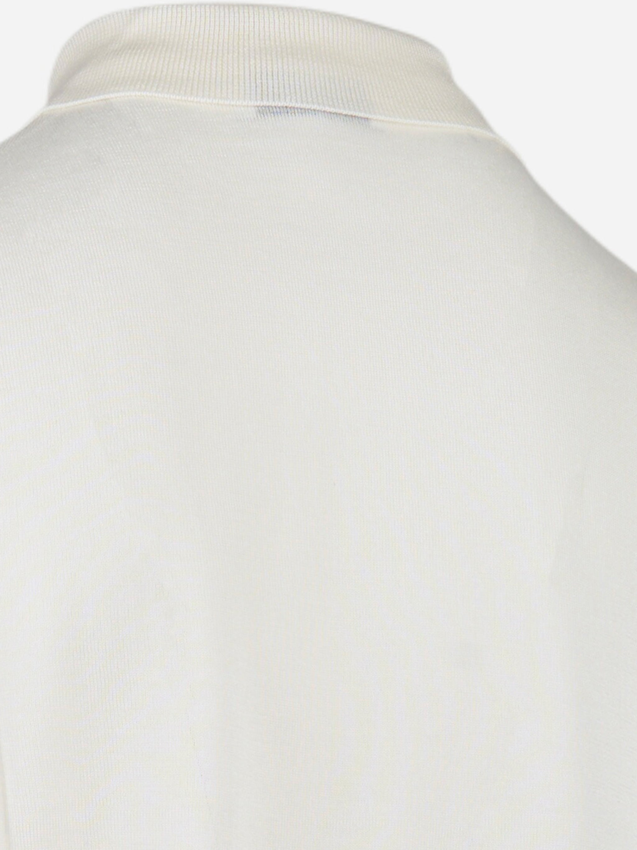 Polo manica corta in viscosa Bianco