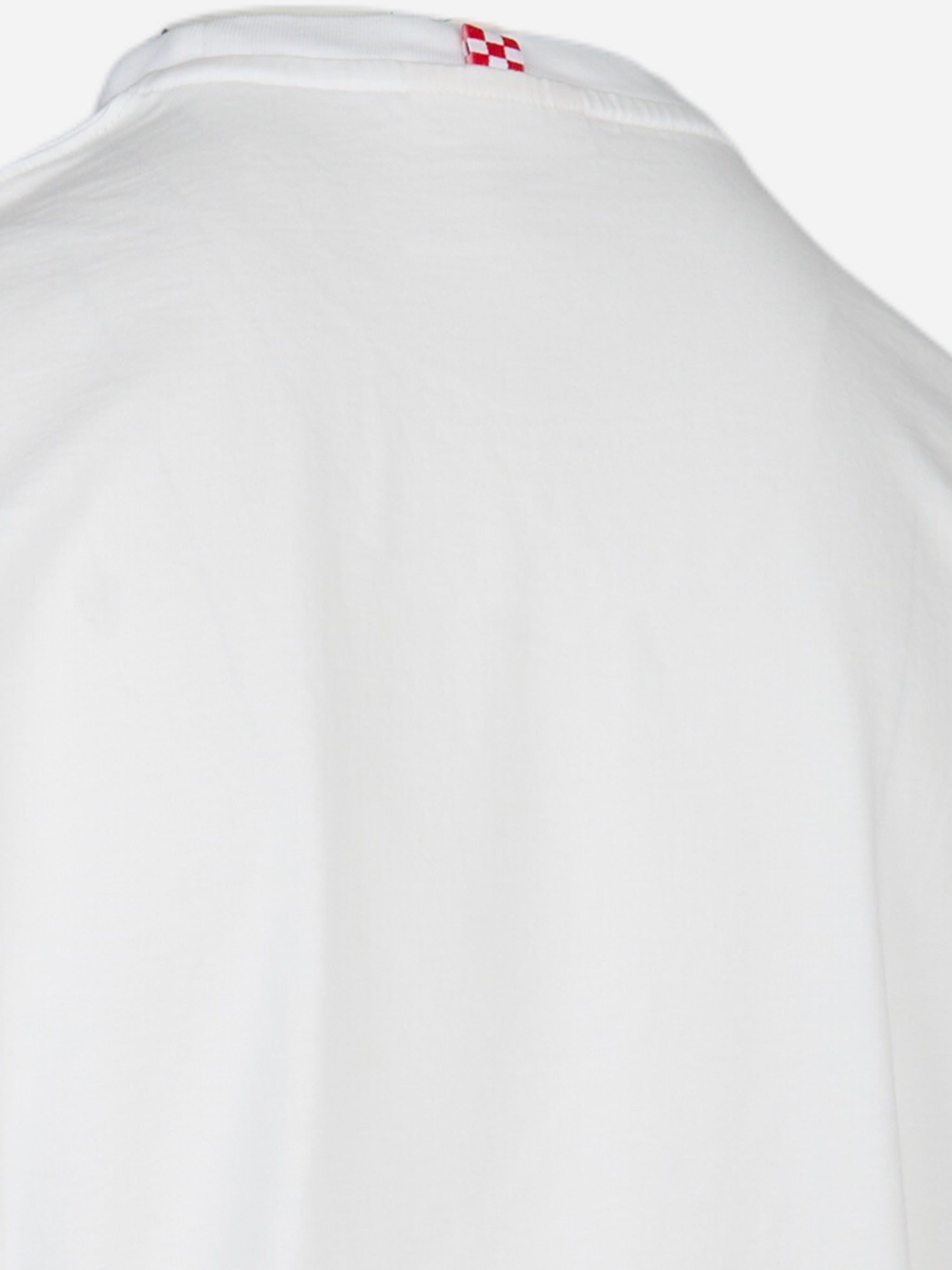 T-shirt da uomo con ricamo real Man Play Tennis Bianco