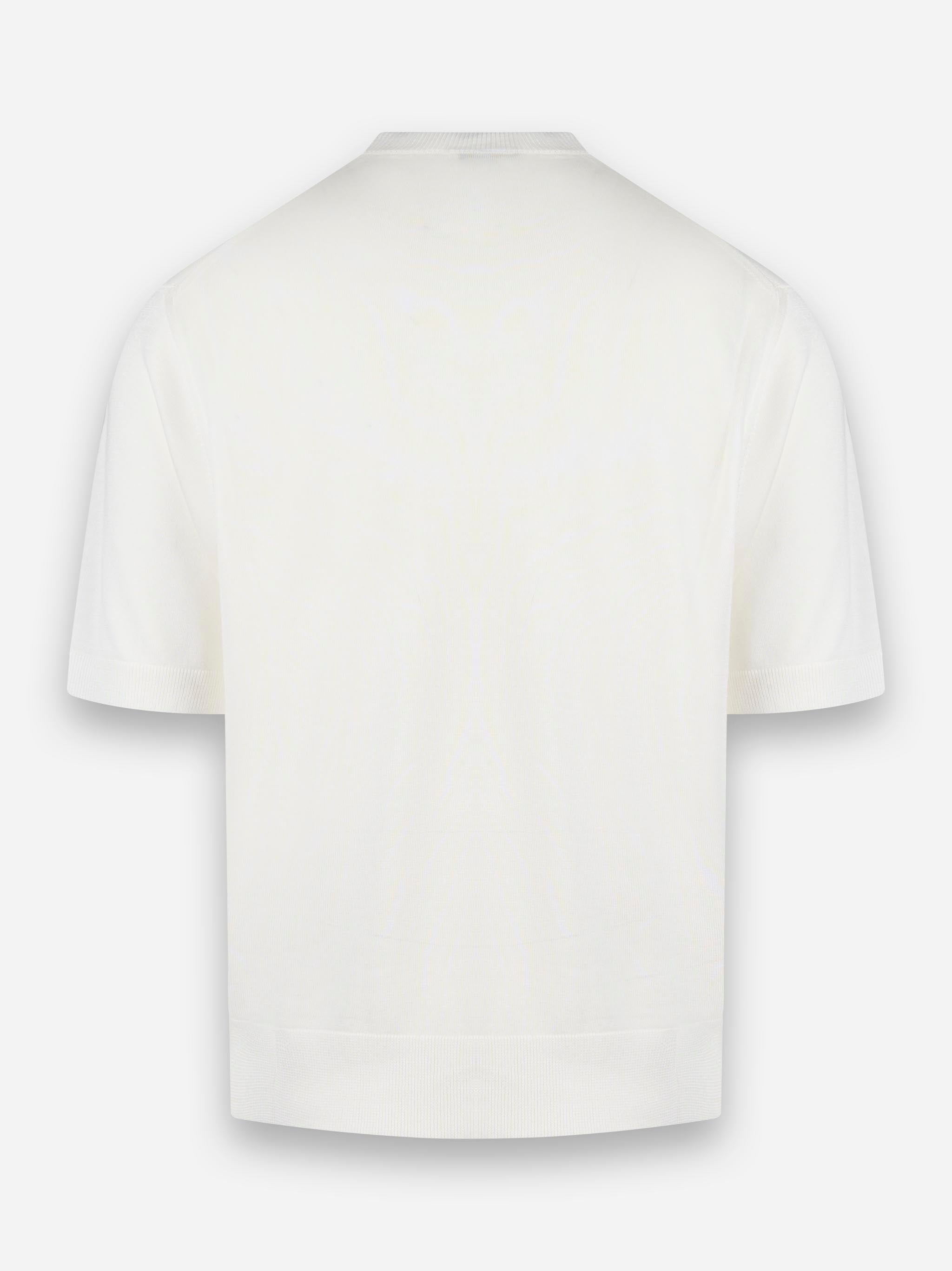 T-shirt manica corta in viscosa Bianco