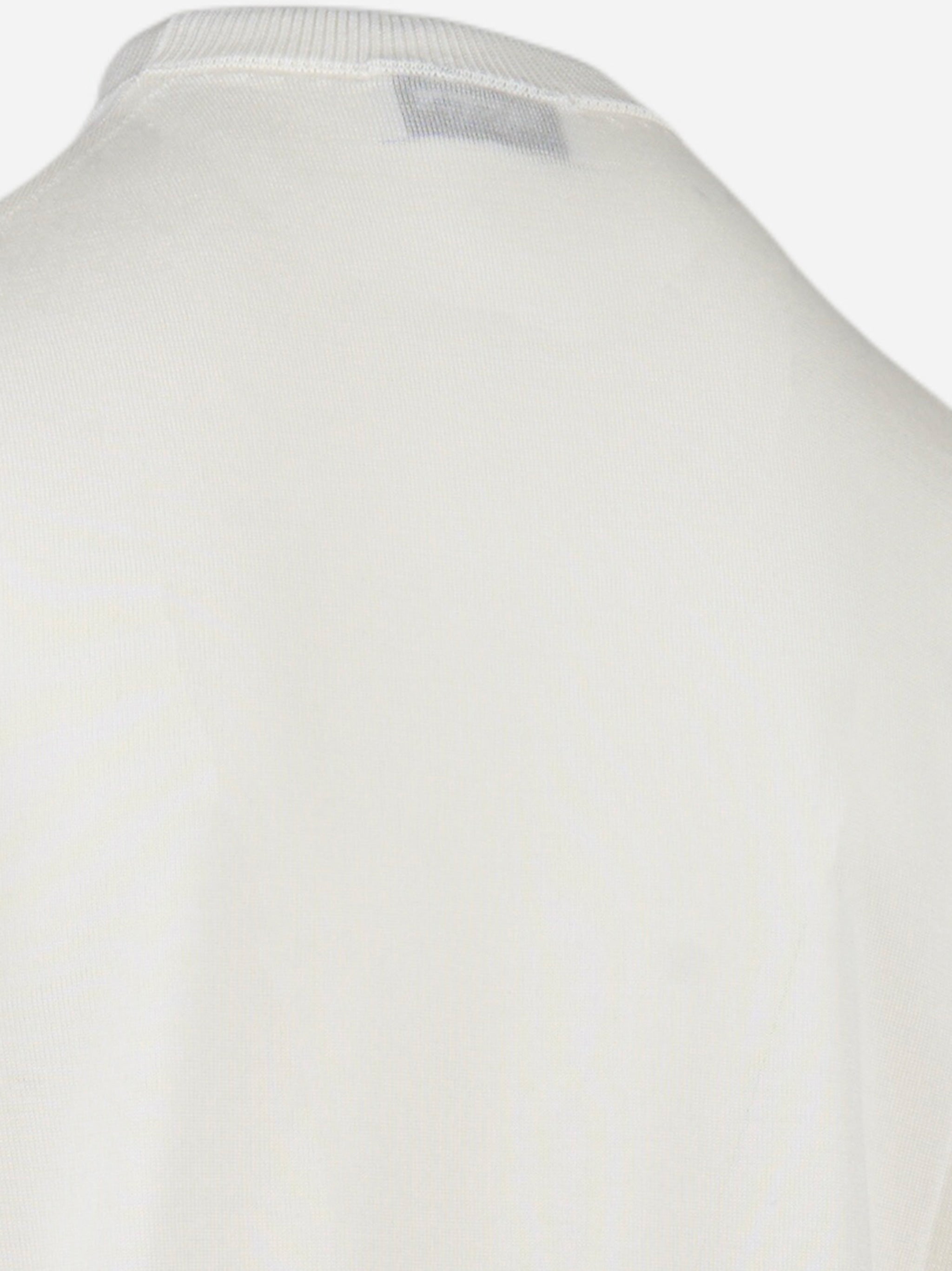 T-shirt manica corta in viscosa Bianco