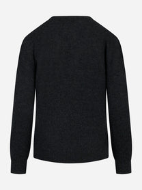 Maglia scollo V in cashmere Grigio