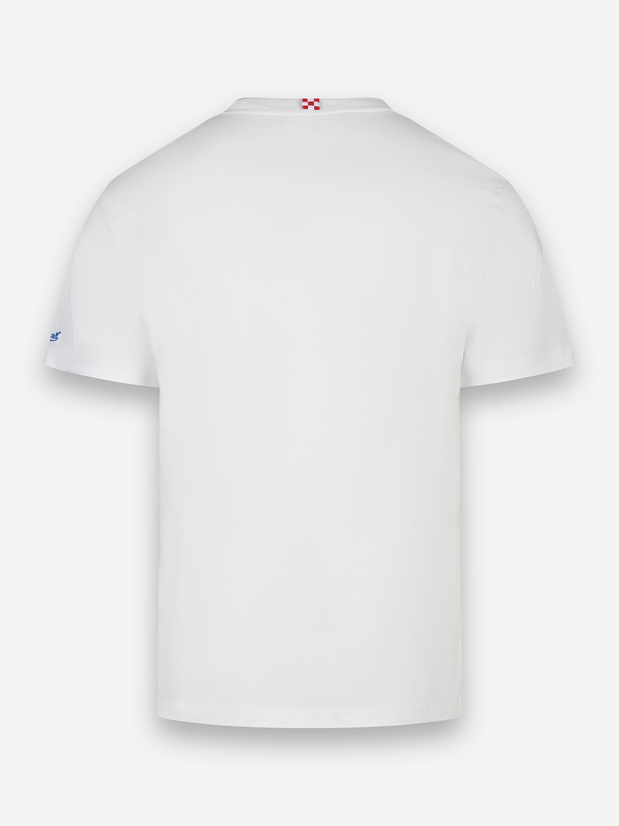 T-shirt manica corta con ricamo St. Barth Bomber Bianco