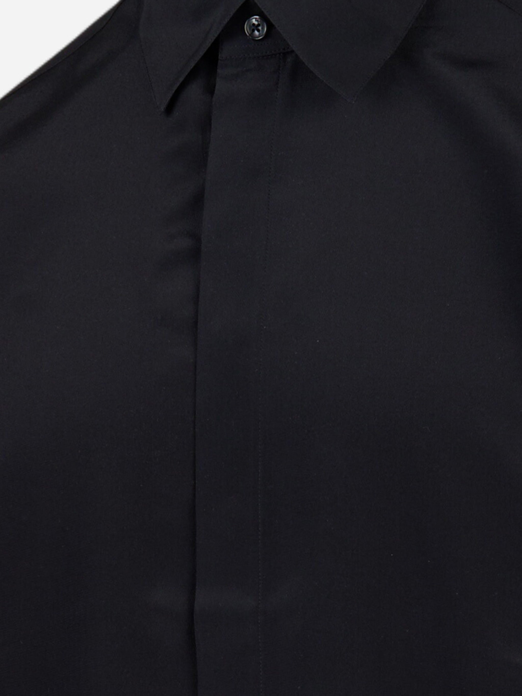 Camica in seta Nero