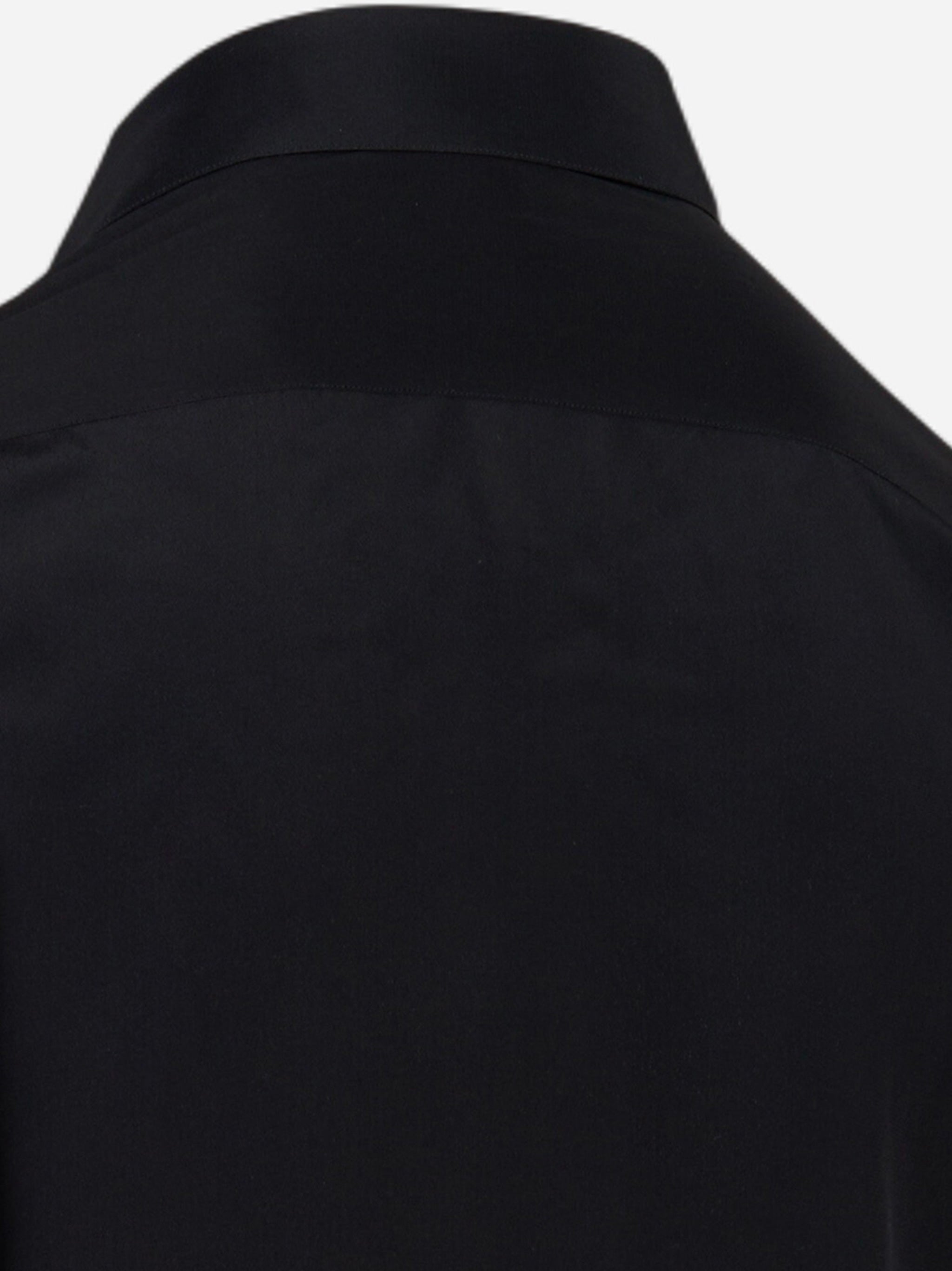 Camica in seta Nero
