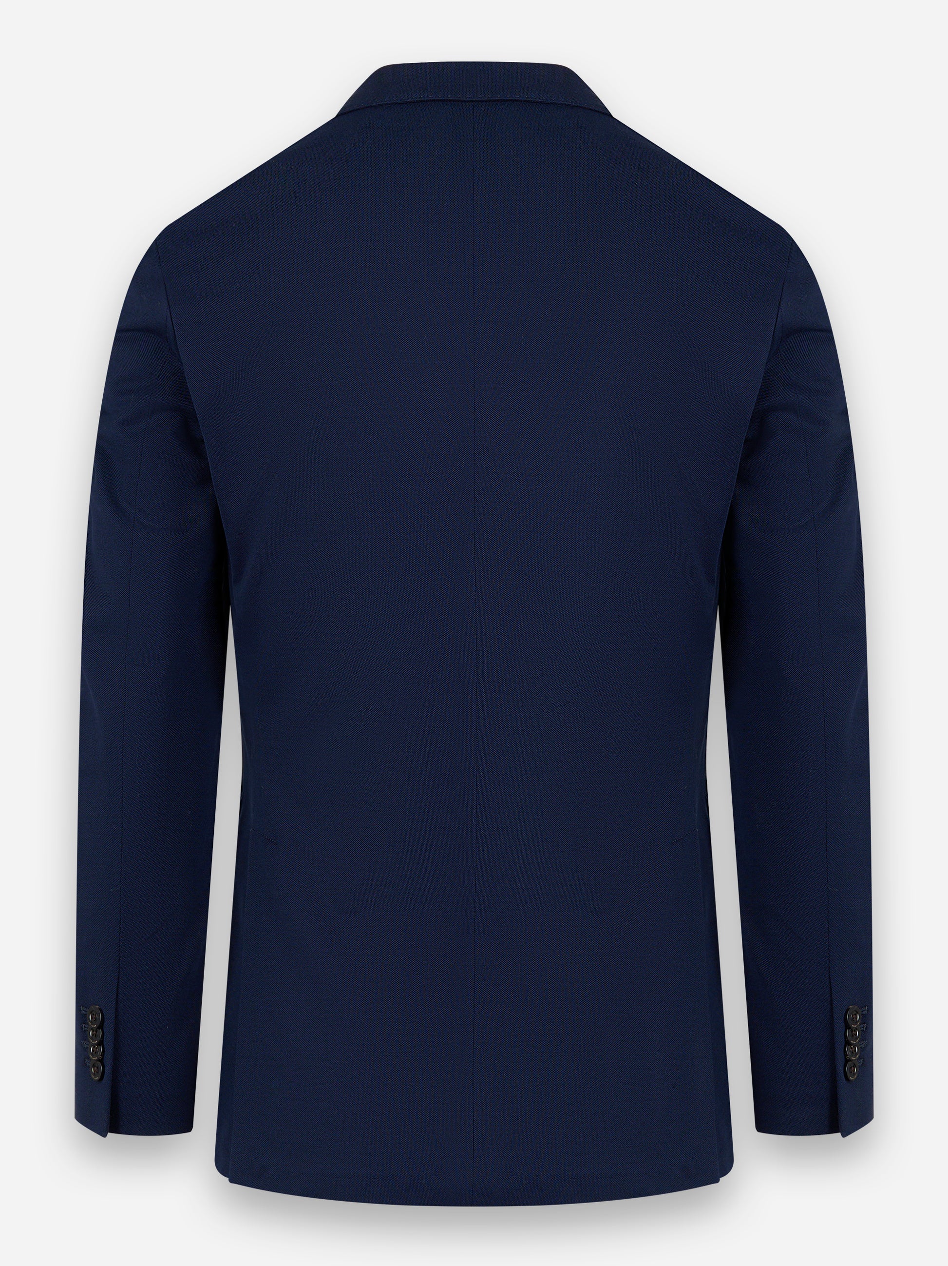 Blazer in jersey con rever a specchio e tasche a toppa Blu