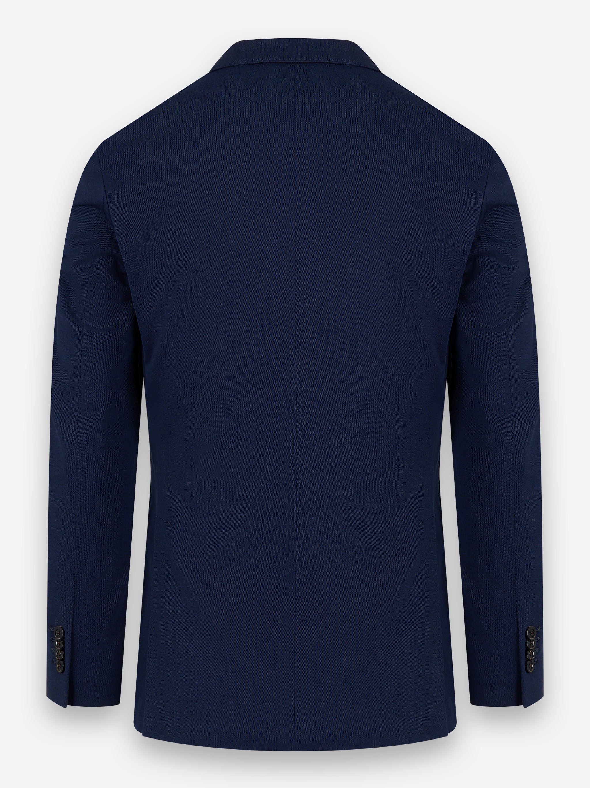 Blazer in jersey con rever a specchio e tasche a toppa Blu