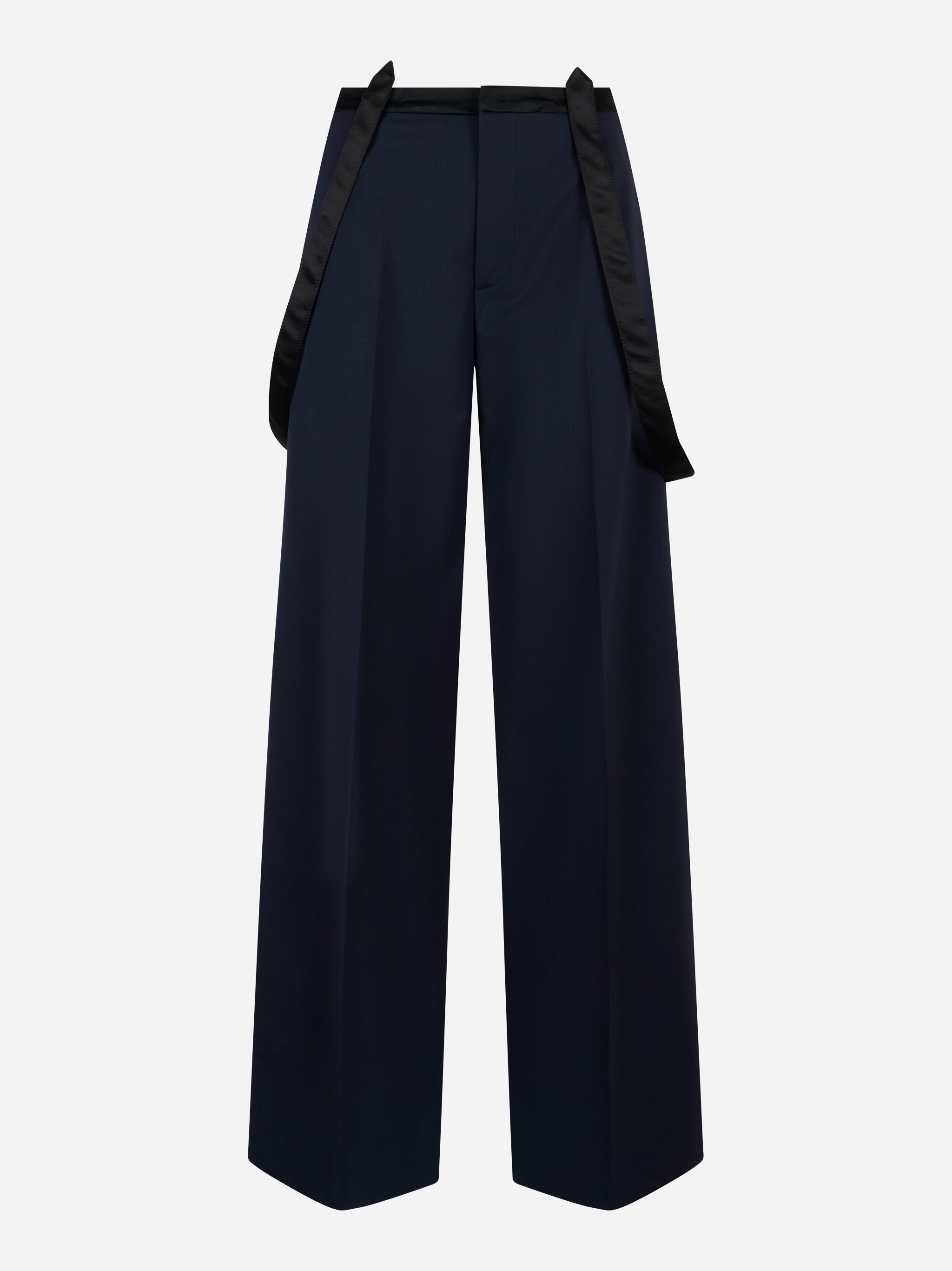 Pantalone Tecla in fresco lana stretch Blu