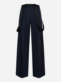 Pantalone Tecla in fresco lana stretch Blu