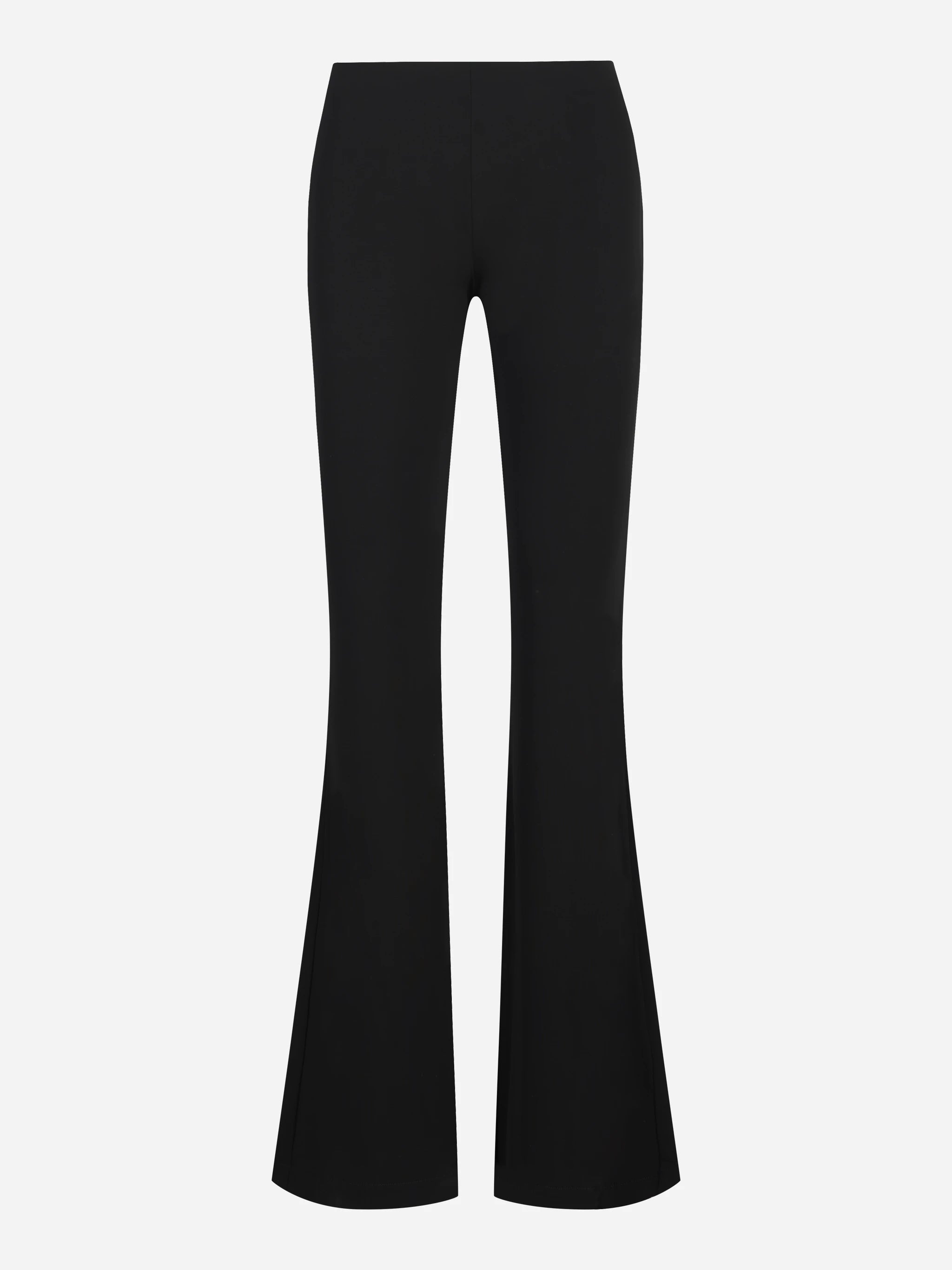 Pantaloni slim in jersey viscosa nero
