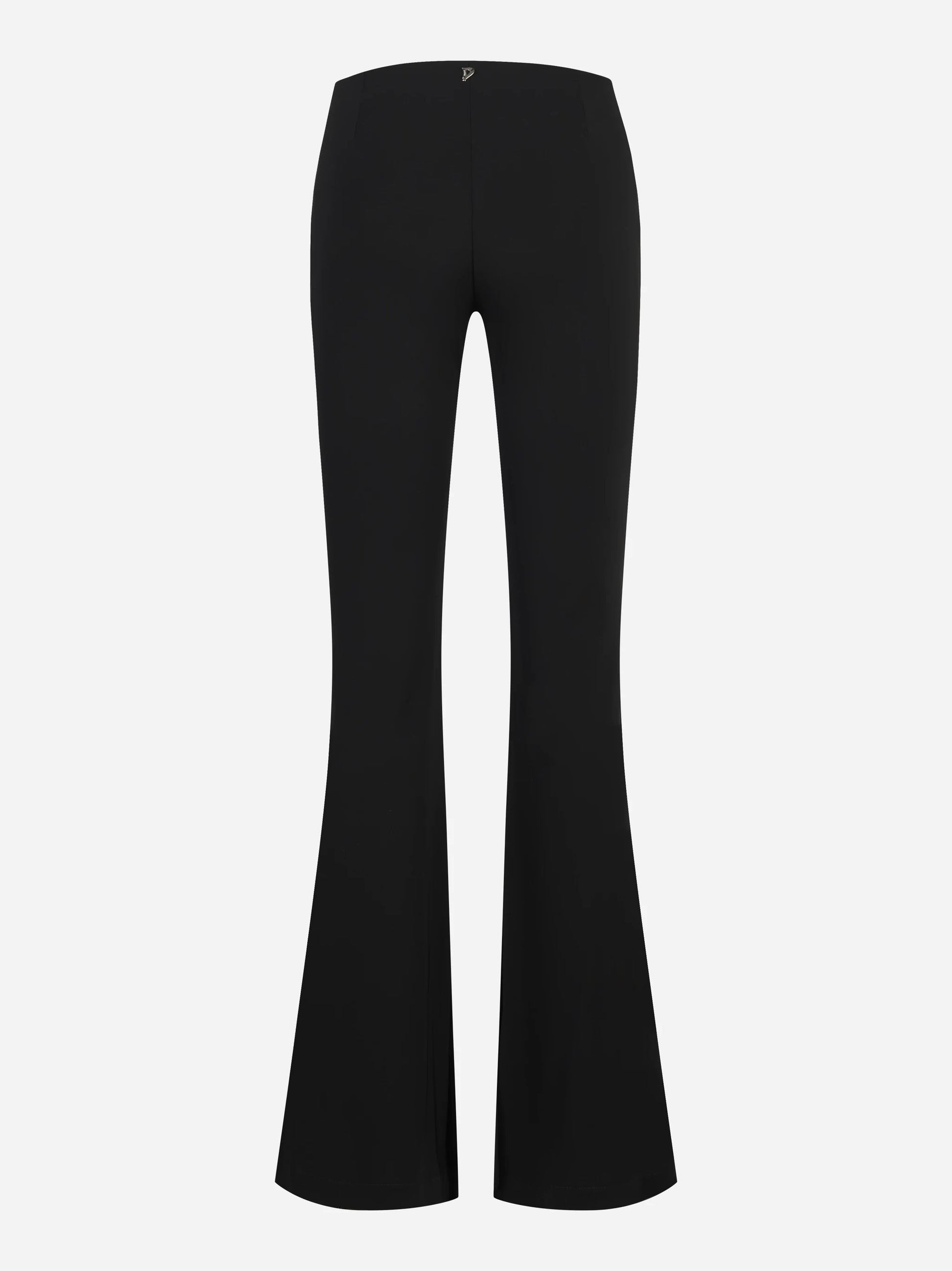 Pantaloni slim in jersey viscosa nero