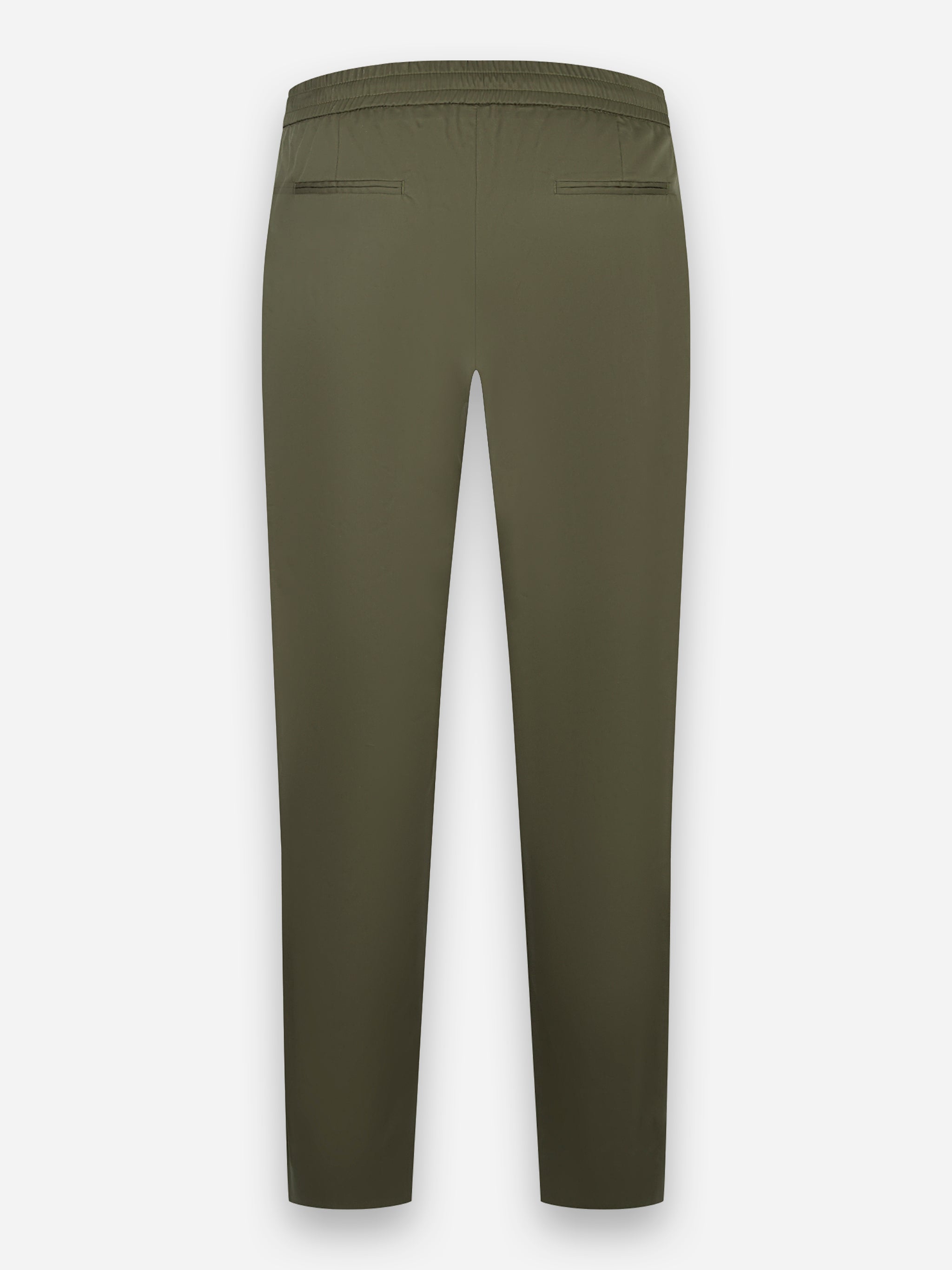 Pantalone Erika in popeline con elastico in vita Verde