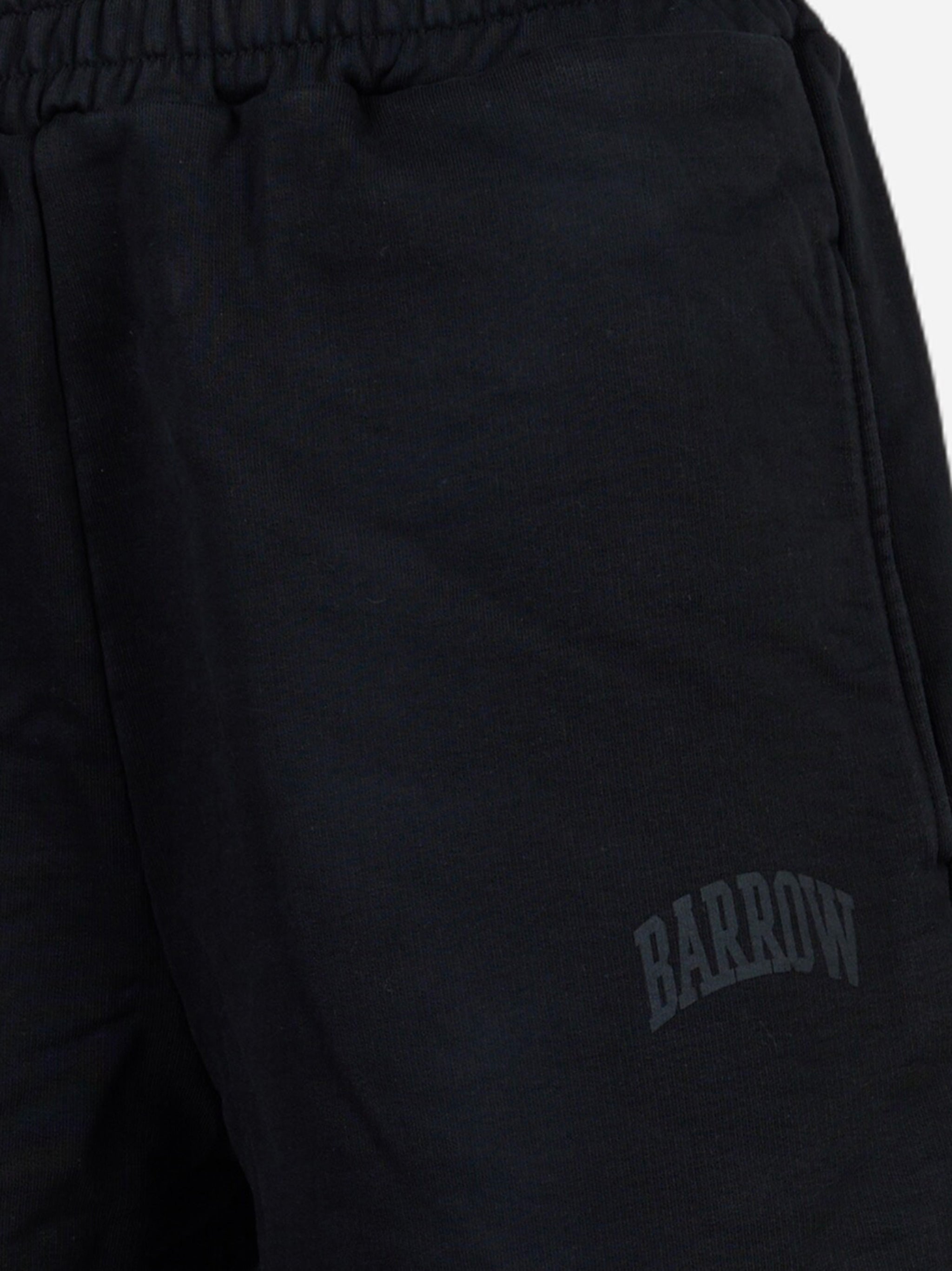 Shorts in jersey con logo Nero
