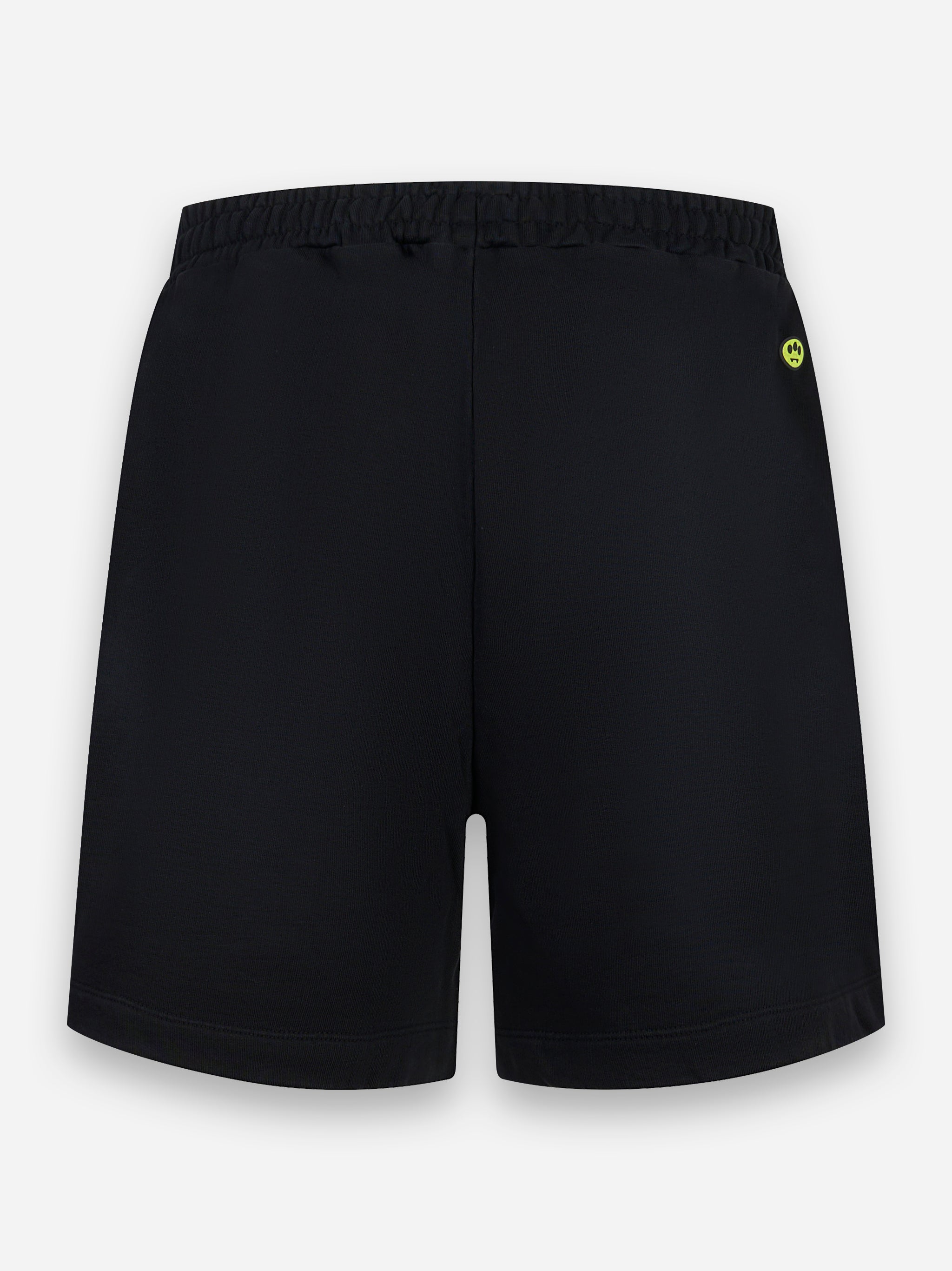 Shorts in jersey con logo Nero