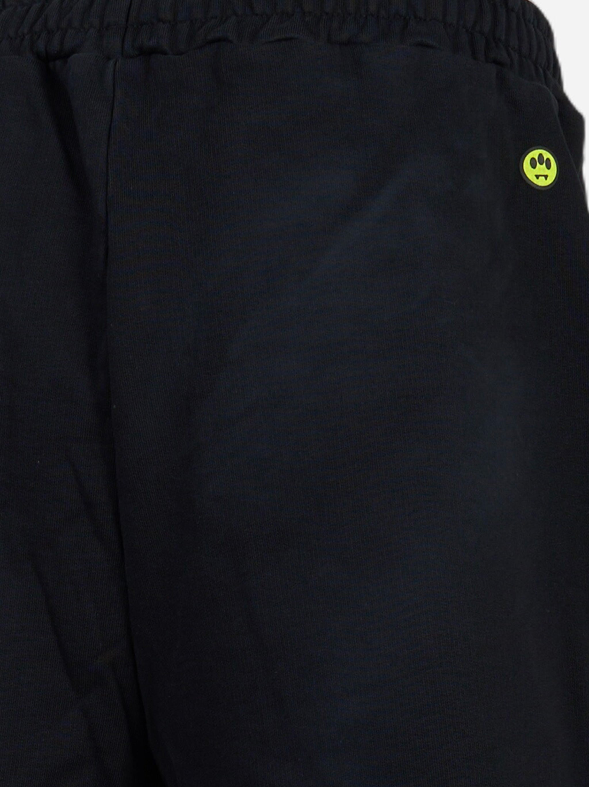 Shorts in jersey con logo Nero