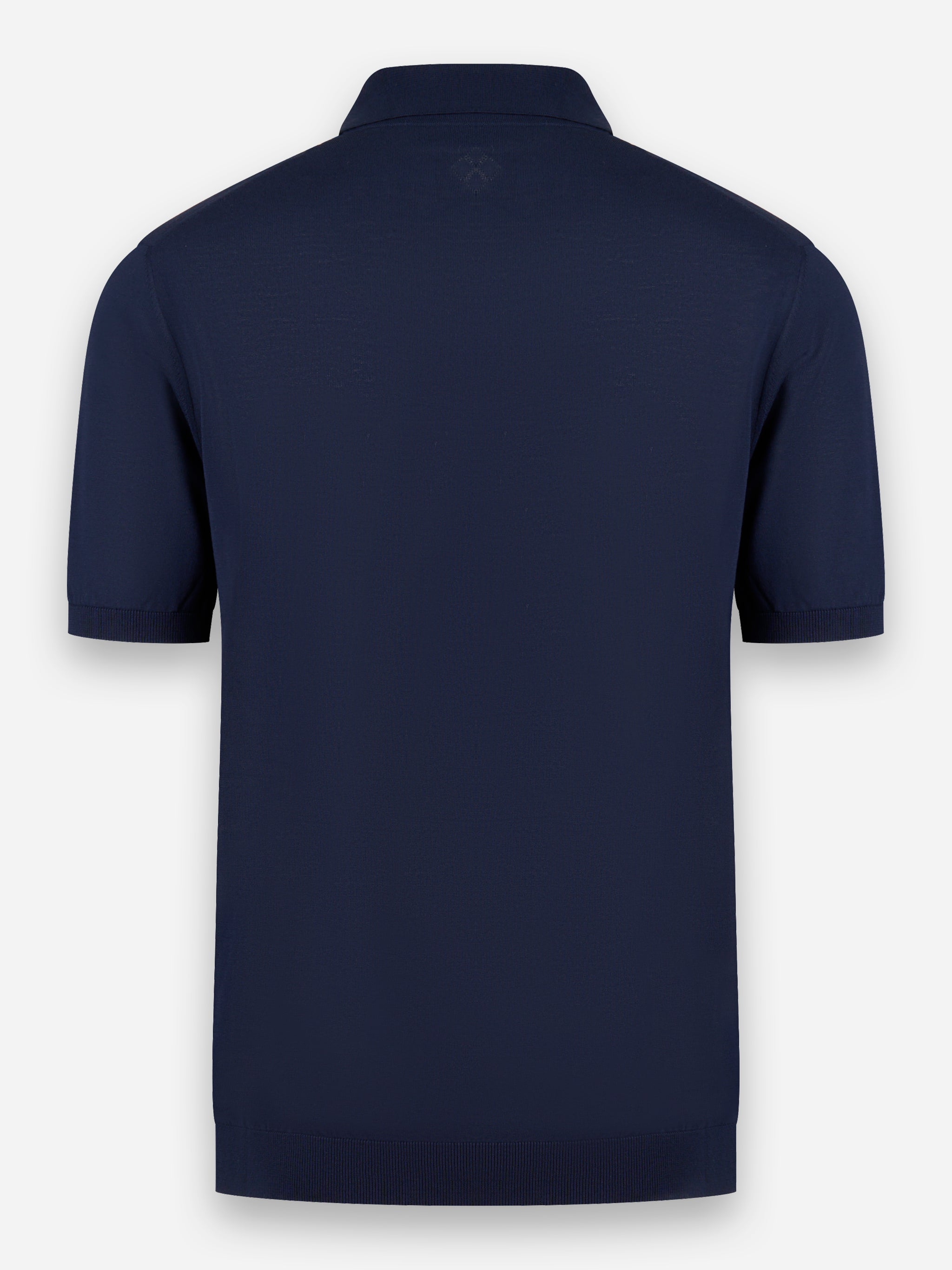 Polo manica corta in cotone Blu
