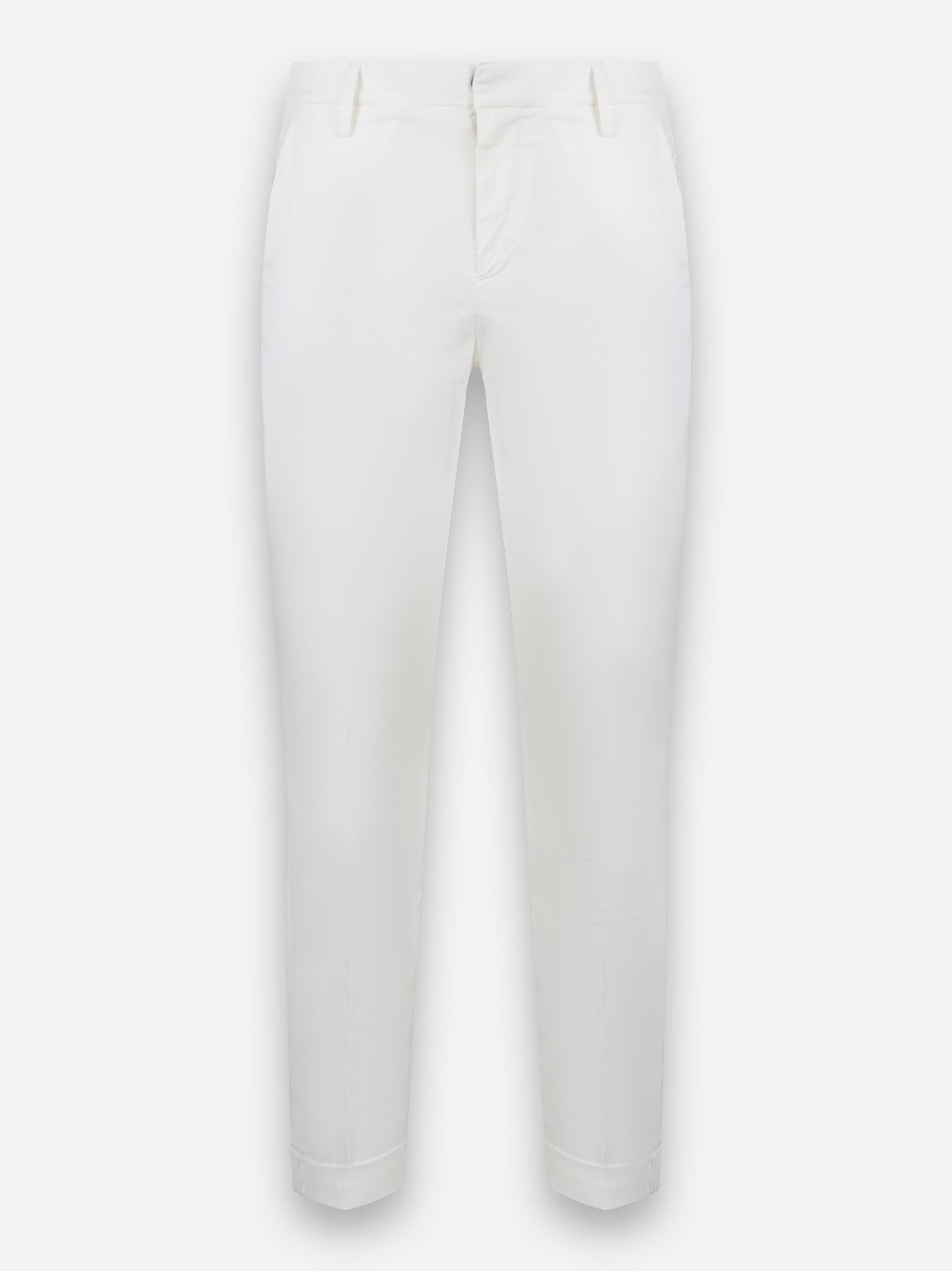 Pantalone skinny fit in cotone stretch Gaubert Bianco