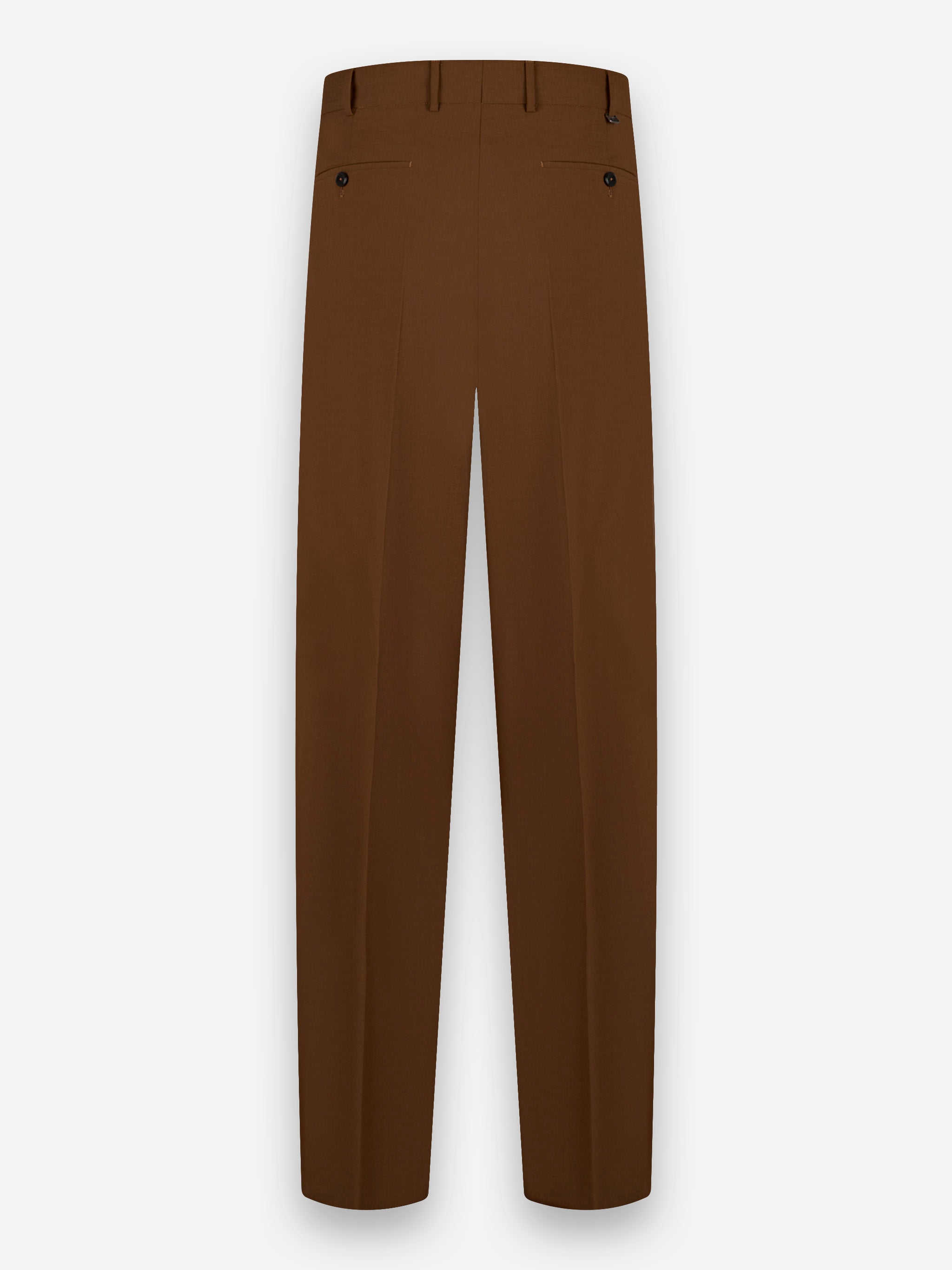 Pantalone Wide loose fit in techno lana Marrone
