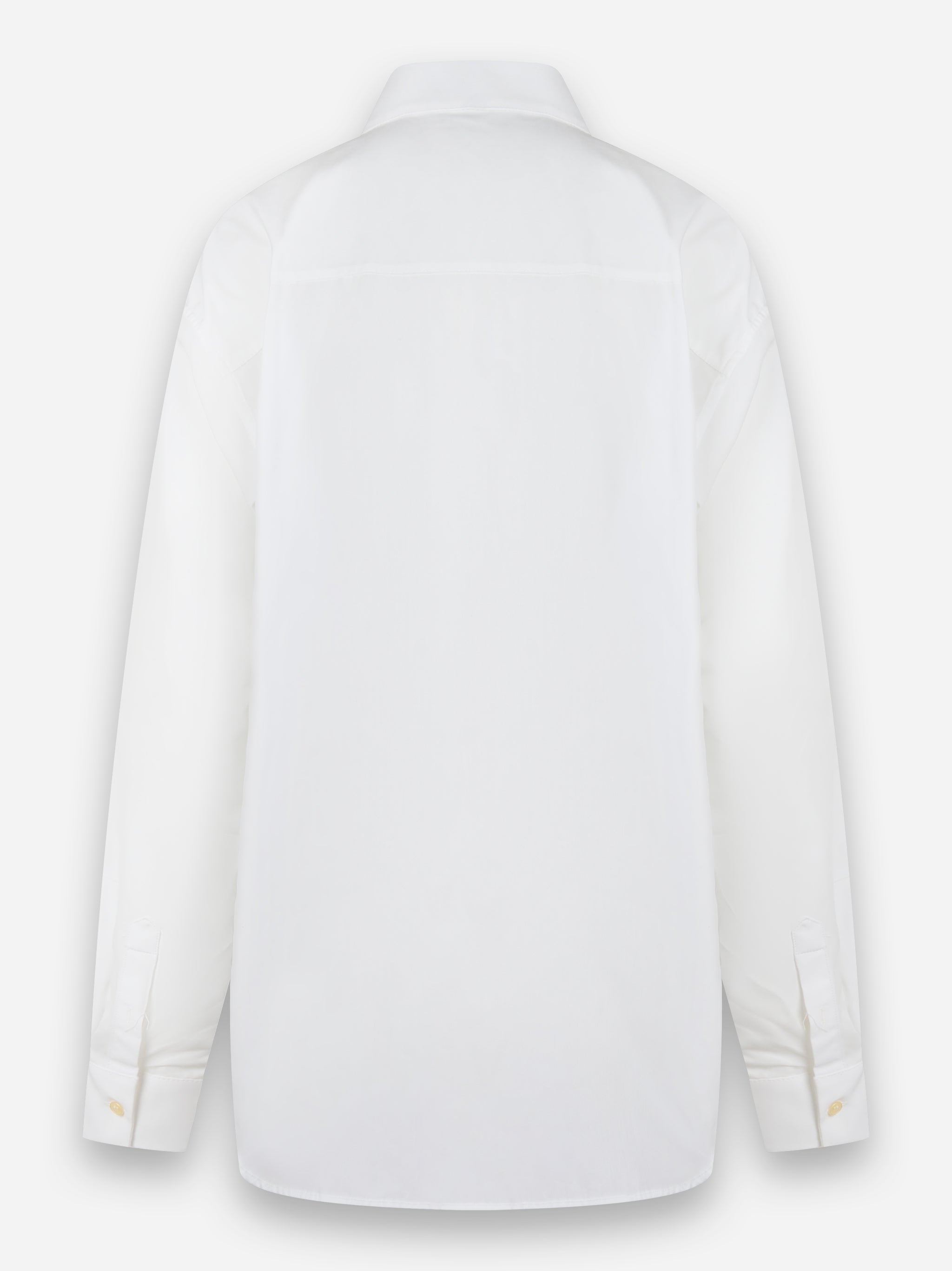 Camicia oversize in popeline di cotone Bianco